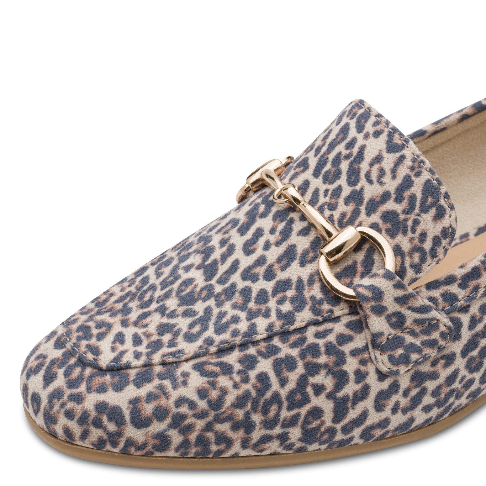 MARCO TOZZI Slipper, Blockabsatz, Loafer, Businessschuh mit Schmuckspange