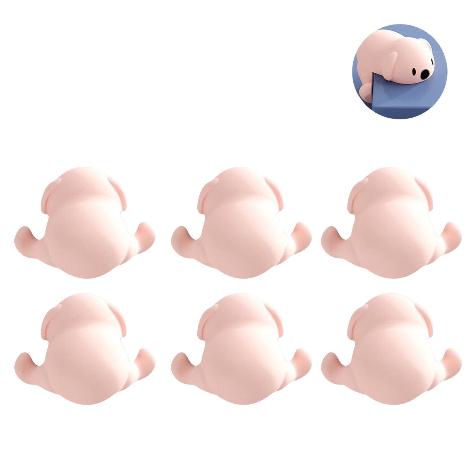 Blusmart Kindersicherung Kindersicherungsset, 6 Kantenschoner, Eckenschützer für Tische, Schränke usw