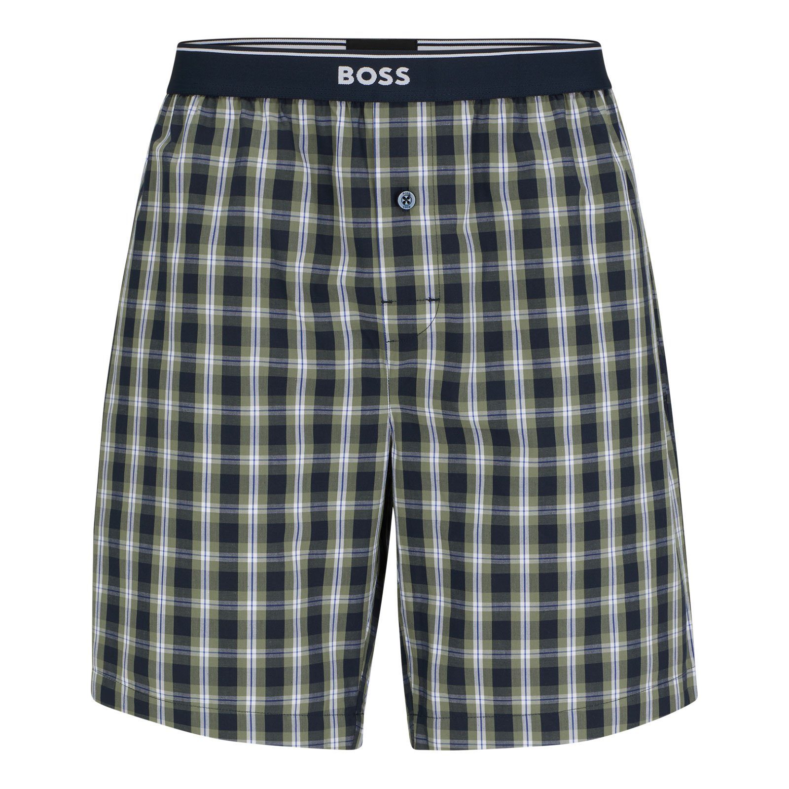 Urban am BOSS Pyjamahose Shorts BOSS-Logo mit Bund