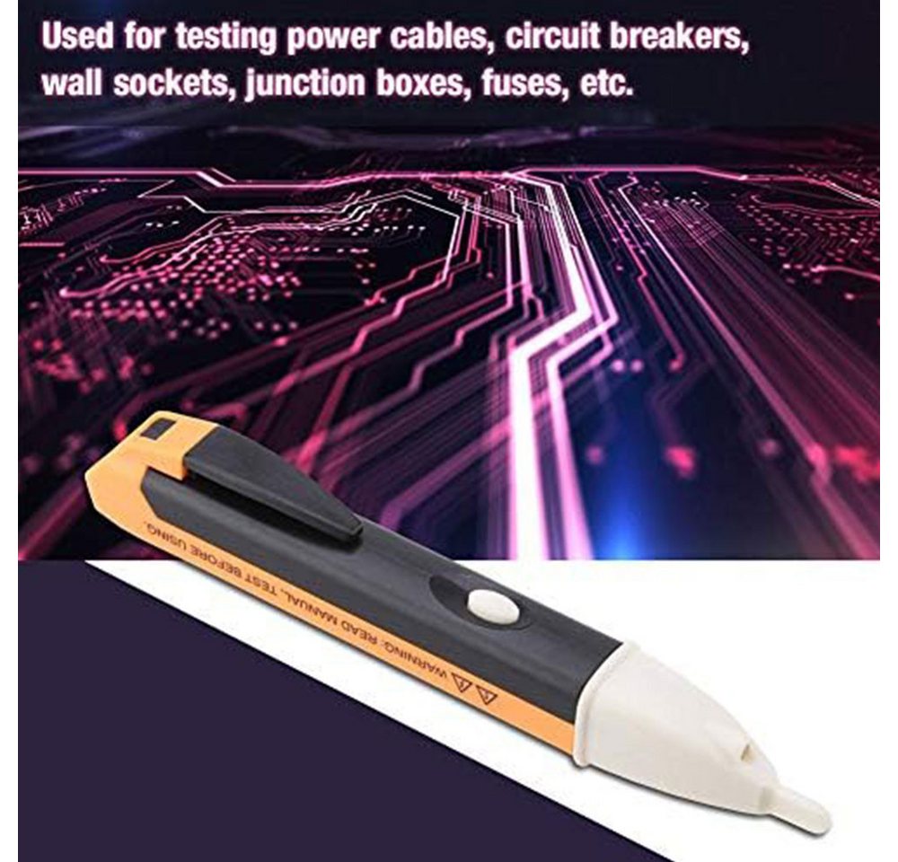 Thumbnail - RWEUOQ Spannungsprüfer Spannungsprüfer Berührungsloser AC 90-1000V LED Teststift Kontaktloser, (Wechselstrom-Spannungspr...