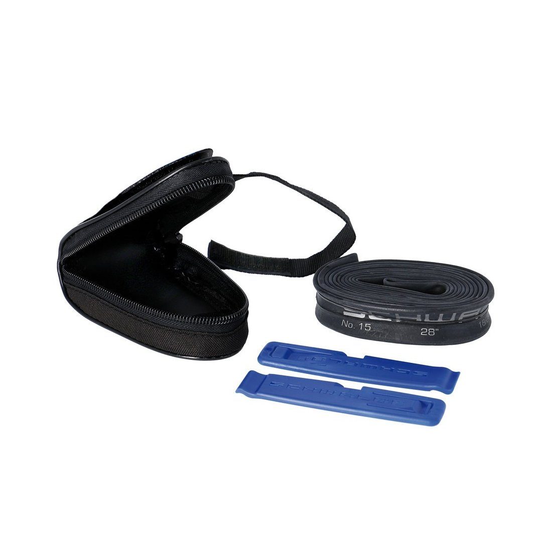 Schwalbe Fahrradkorb Satteltasche Rennrad SV 15 inkl.Ersatzschlauch SV15, 2x Reifenheber