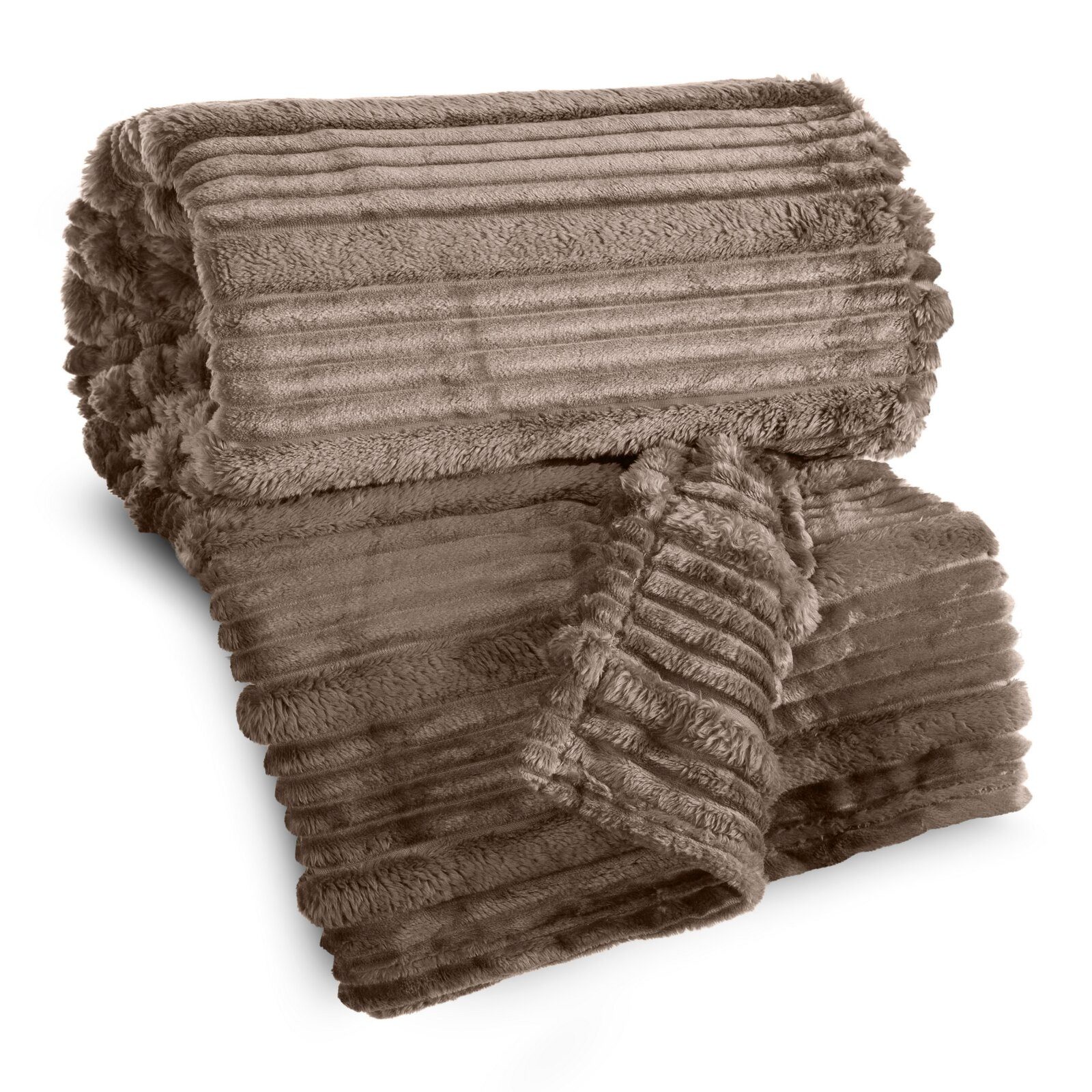 Wohndecke NINA, Eurofirany, Kuscheldecke mit Streifen-Steppung Gestreifte D günstig online kaufen