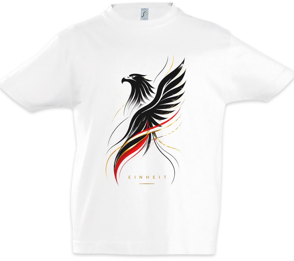 Urban Backwoods Print-Shirt Einheit Deutschland Kinder T-Shirt Adler Elf Berlin Germany Mannschaft (1-tlg) Fußball WM Soccer Football