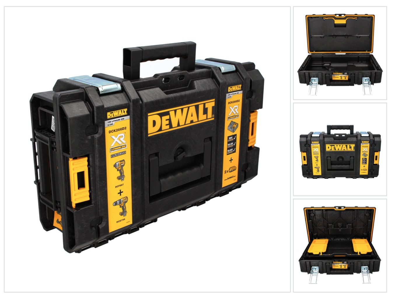 DeWalt Werkzeugkoffer Tough Box DS 150 Werkzeug Koffer (1-70-321) + Einlage DCF887 & DCD796