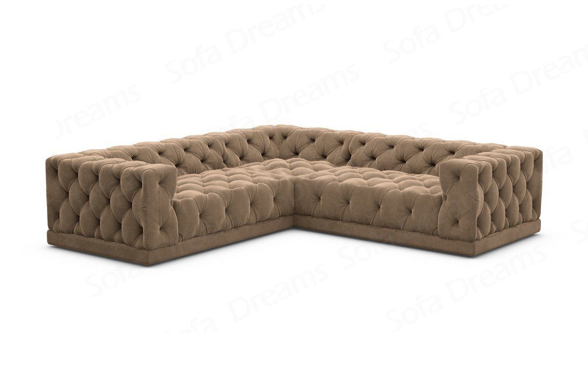 Sofa Dreams Ecksofa Polster Designer Samt Stoff Sofa Palma L Form Stoffsofa