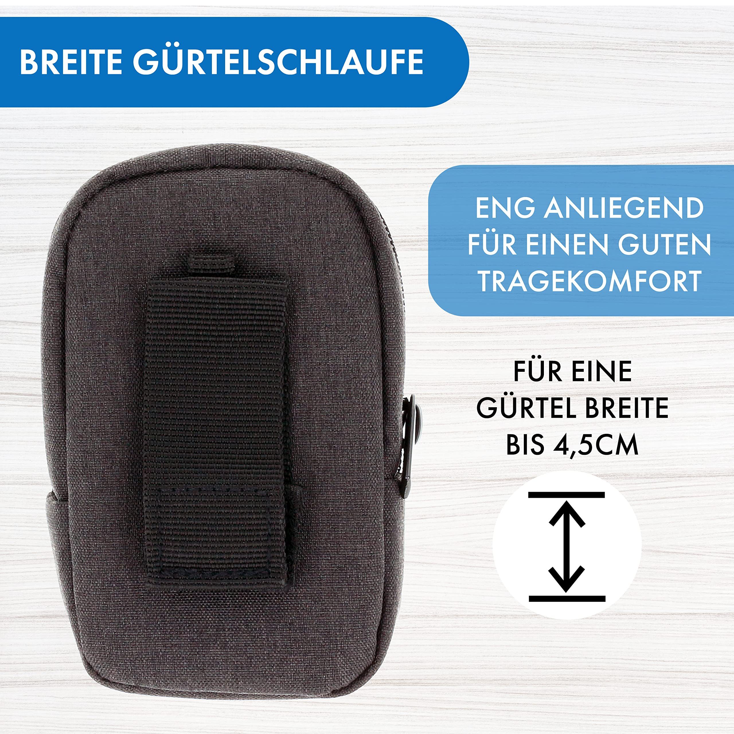 XiRRiX Kameratasche Tasche für Digitalkamera mit Trageschlaufe, incl. Karabiner (1-tlg), sehr gute Polsterung und optimaler Schutz