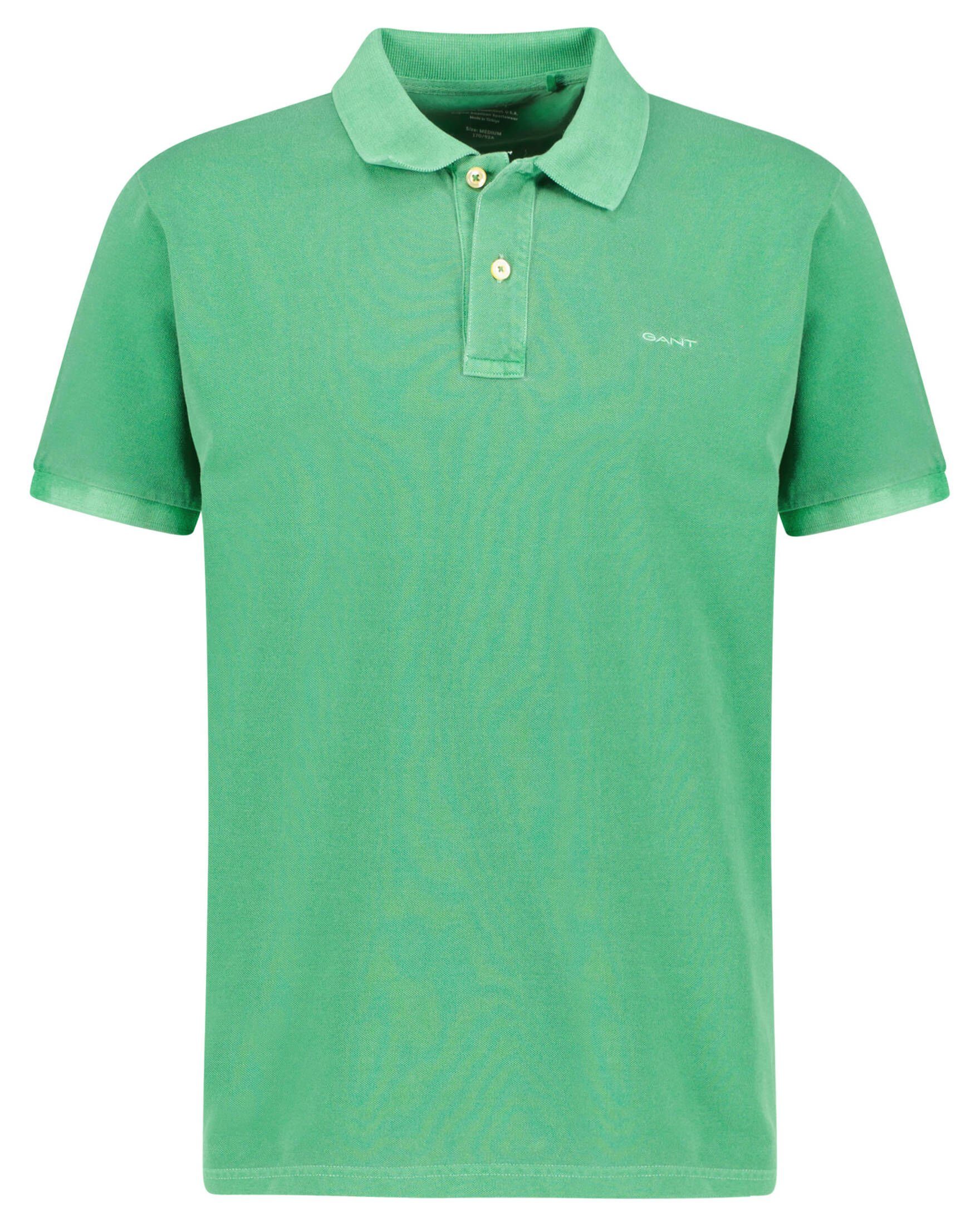 Regular SUNFADED grün (1-tlg) Fit PIQUE Herren Poloshirt Poloshirt (43) Gant