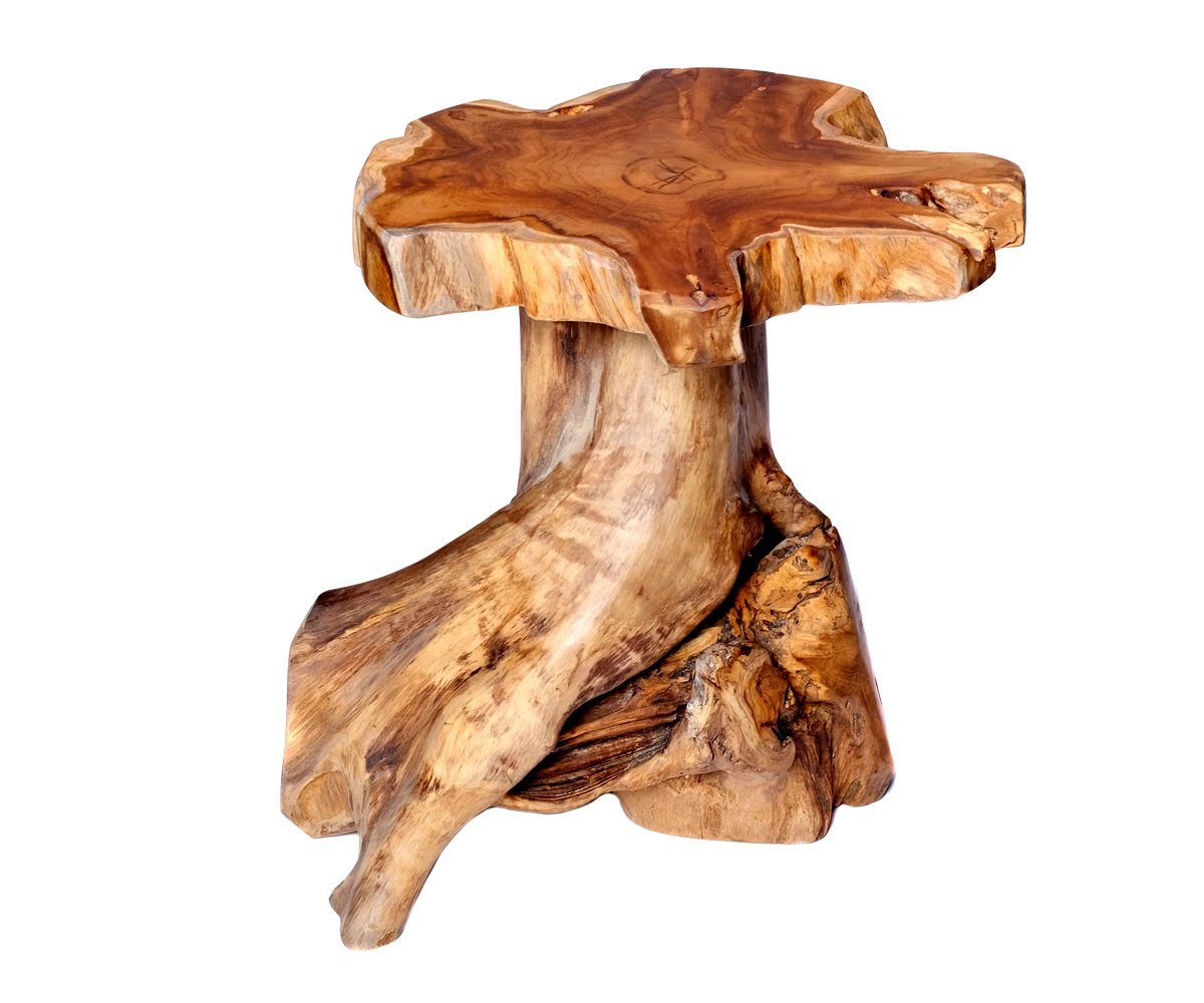 Brillibrum Hocker Teakholz Baumstamm Hocker Root günstig online kaufen