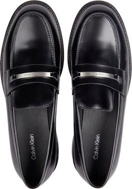 Calvin Klein RUBBER SOLE LOAFER W/HW Loafer Anzugschuh, Businessschuh, Slipper mit feiner Schmuckspange