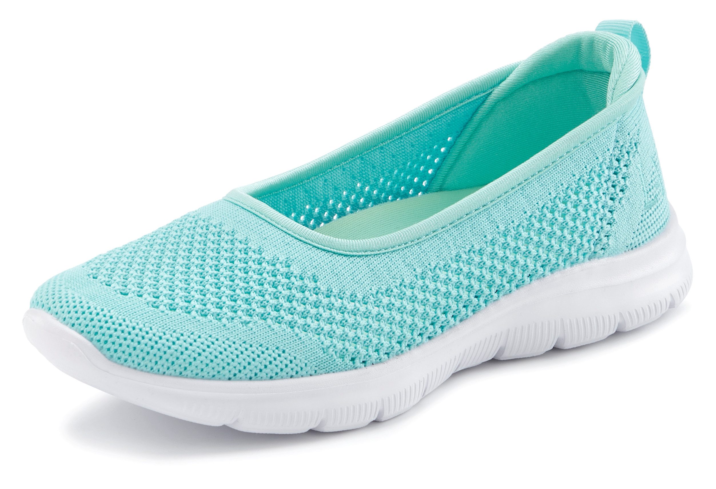 LASCANA Halbschuh, Slip-On-Sneaker, Sneaker Ballerinas zum Reinschlüpfen VEGAN