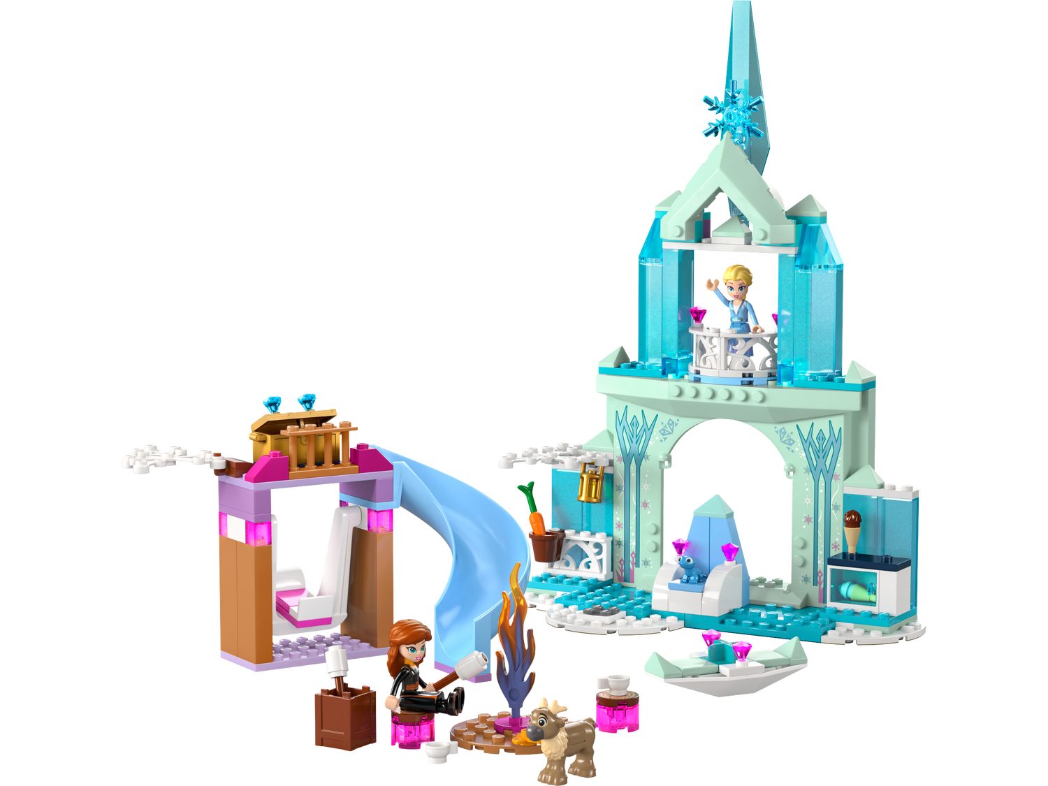 LEGO® Disney 43238 Elsas Eispalast Spielbausteine, (Set, 163 St., Set) günstig online kaufen