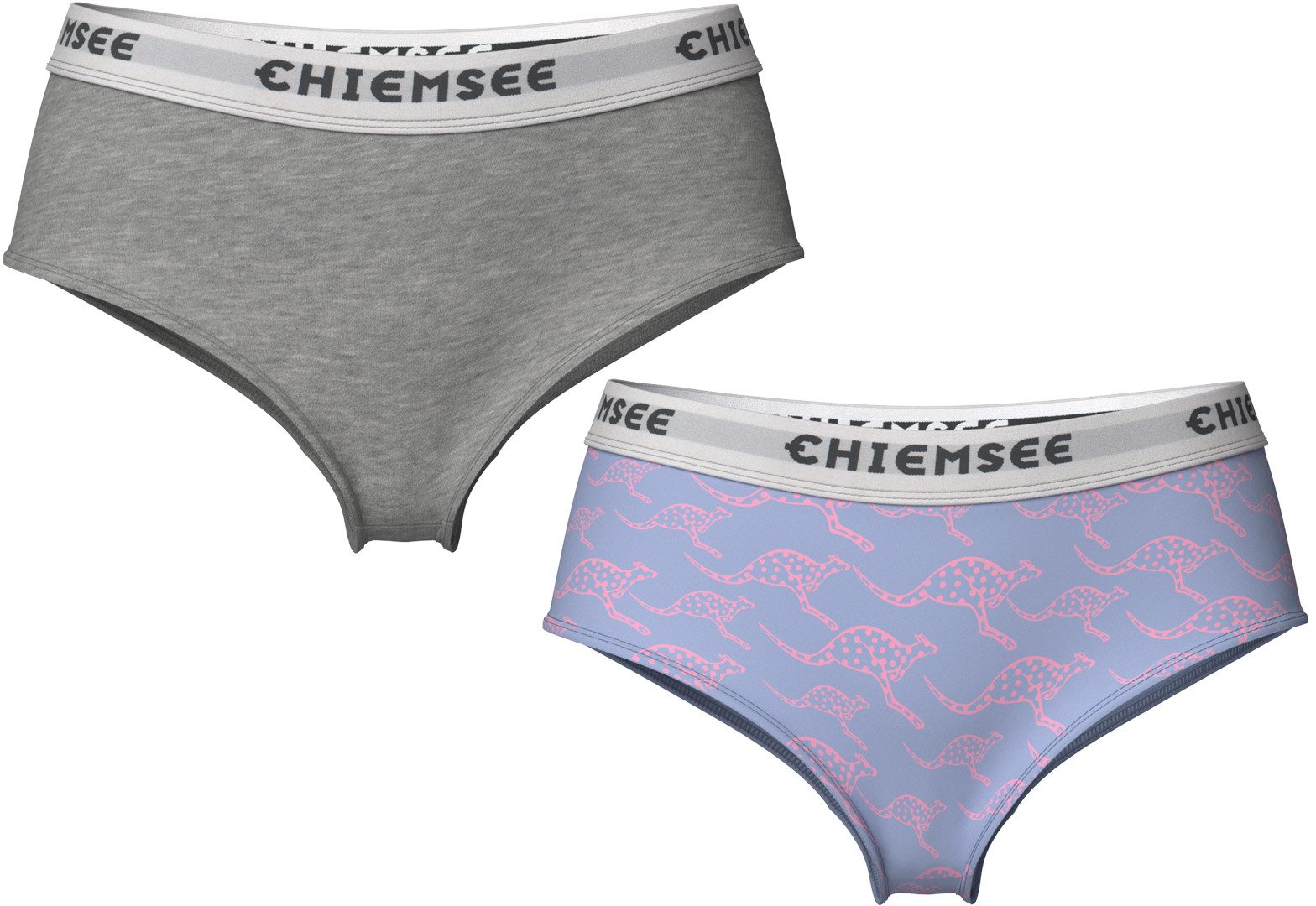 Chiemsee Hipster Girls 2er Pack mit Kangaroo Print Trendige Unterwäsche für Mädchen