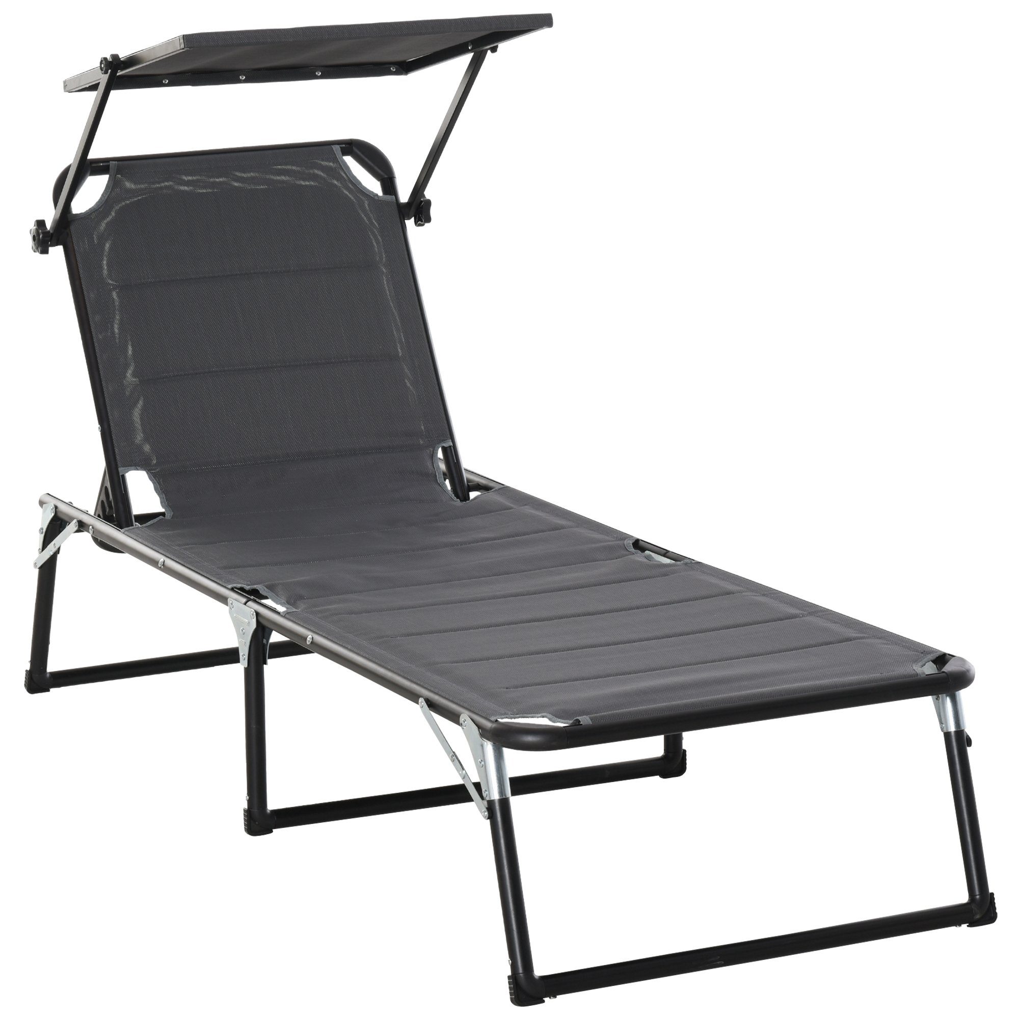 Outsunny Gartenliege »Gartenliege mit Sonnenschutz« online kaufen OTTO
