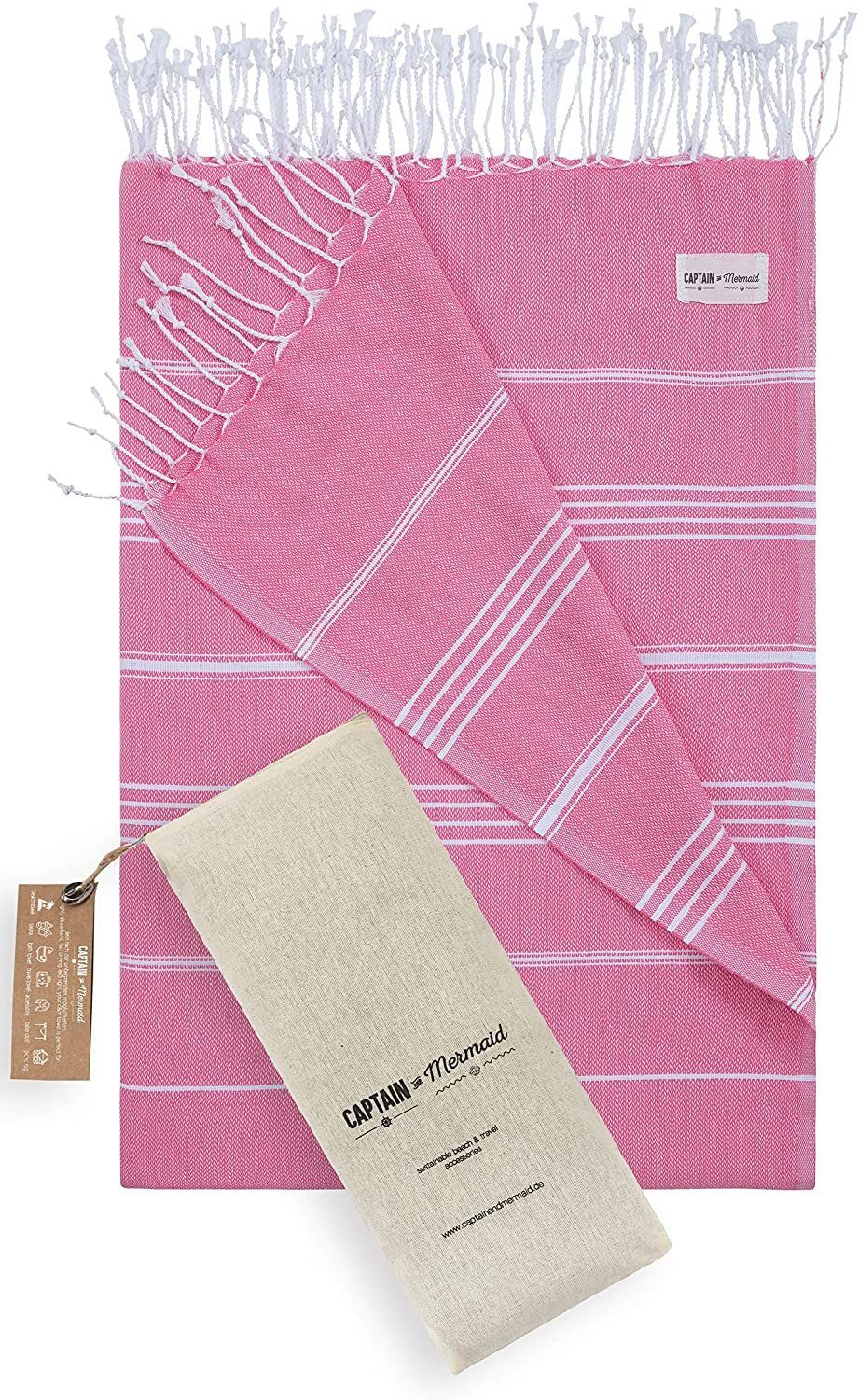 CAPTAIN and Mermaid Strandtuch Captain&Mermaid® Premium XXL Strandtuch 100% günstig online kaufen