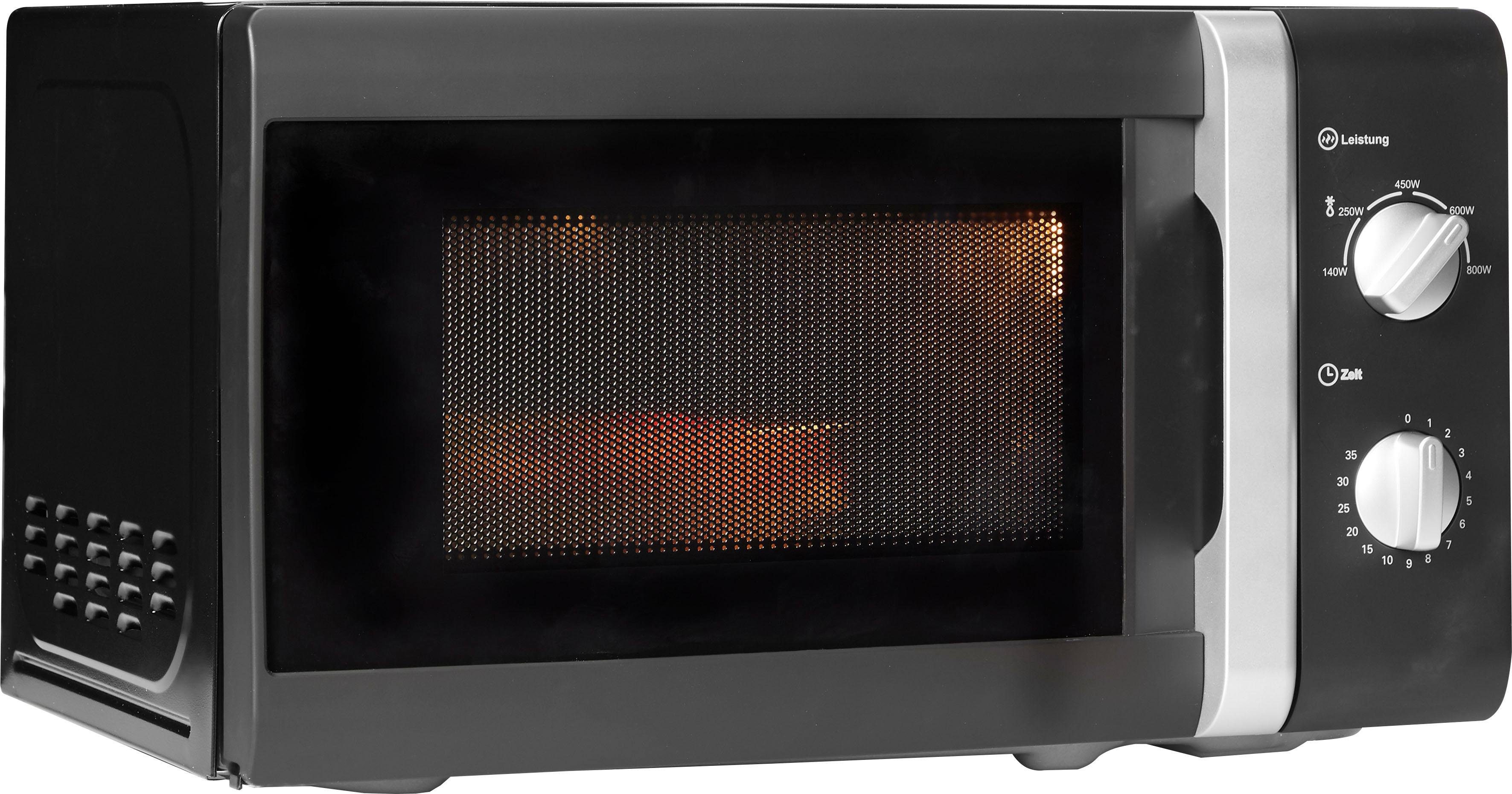 Privileg Mikrowelle 64111926, Mikrowelle, 20 l, mit 5 Leistungsstufen, silber