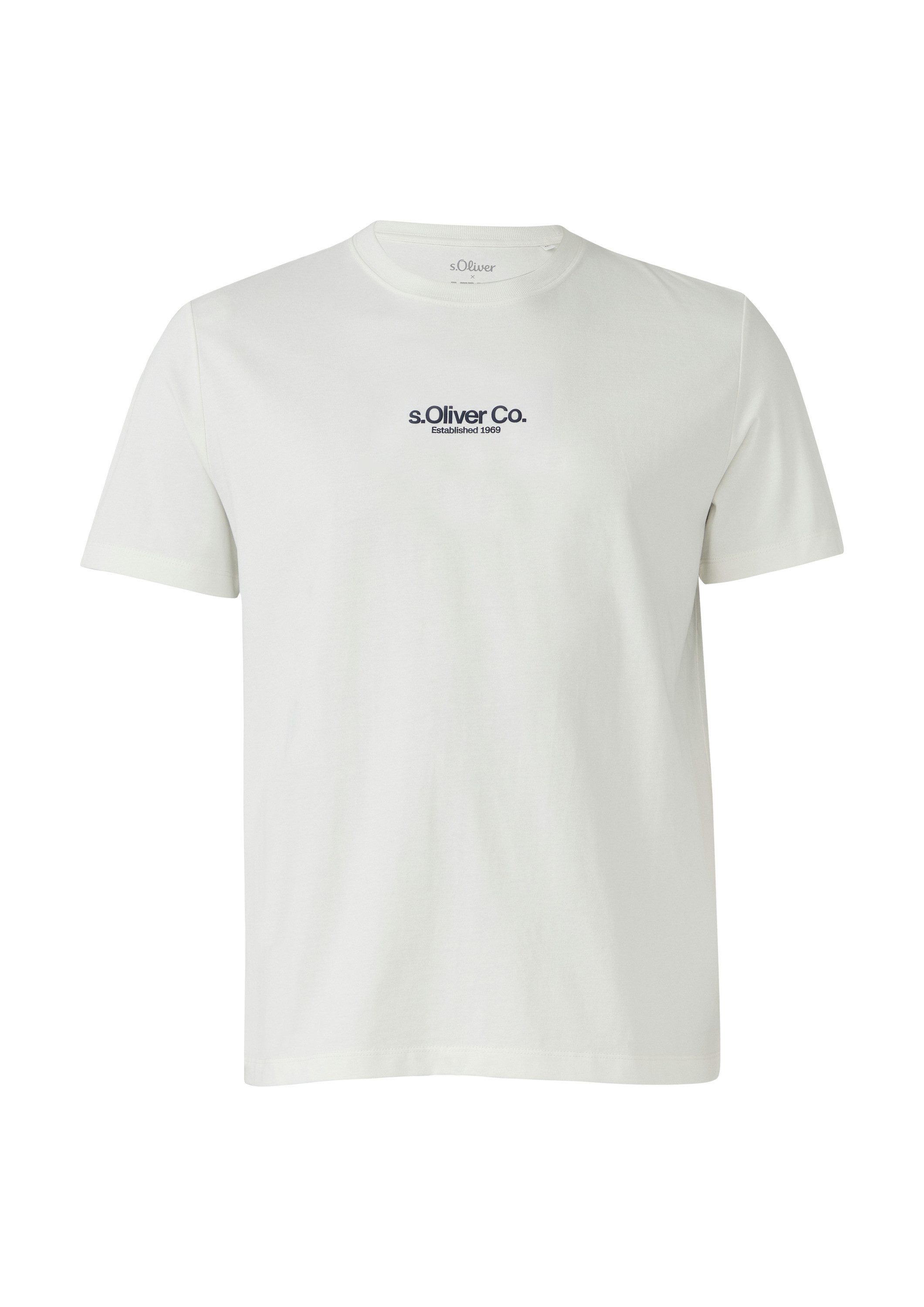 s.Oliver Kurzarmshirt T-Shirt T-Shirt aus Baumwolle günstig online kaufen
