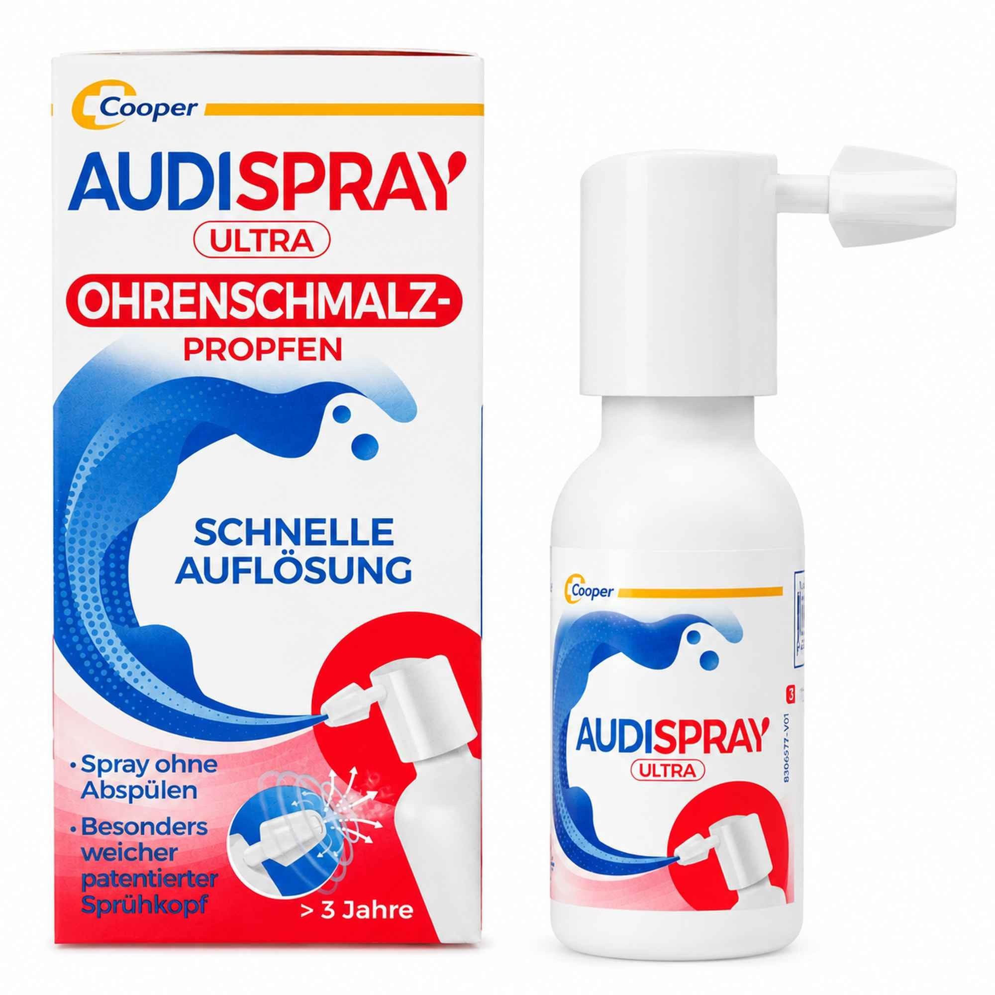 Cooper Ohrenreiniger AUDISPRAY ultra Ohrenspray