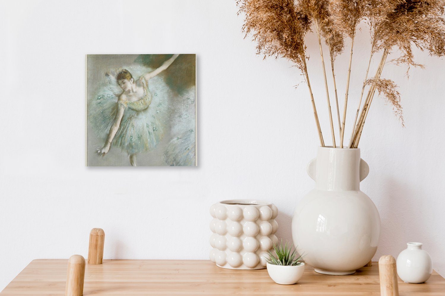 Wohnzimmer Gemälde - Leinwandbild in Schlafzimmer Edgar St), von OneMillionCanvasses® für Grün Degas, Tänzerin (1 Bilder Leinwand