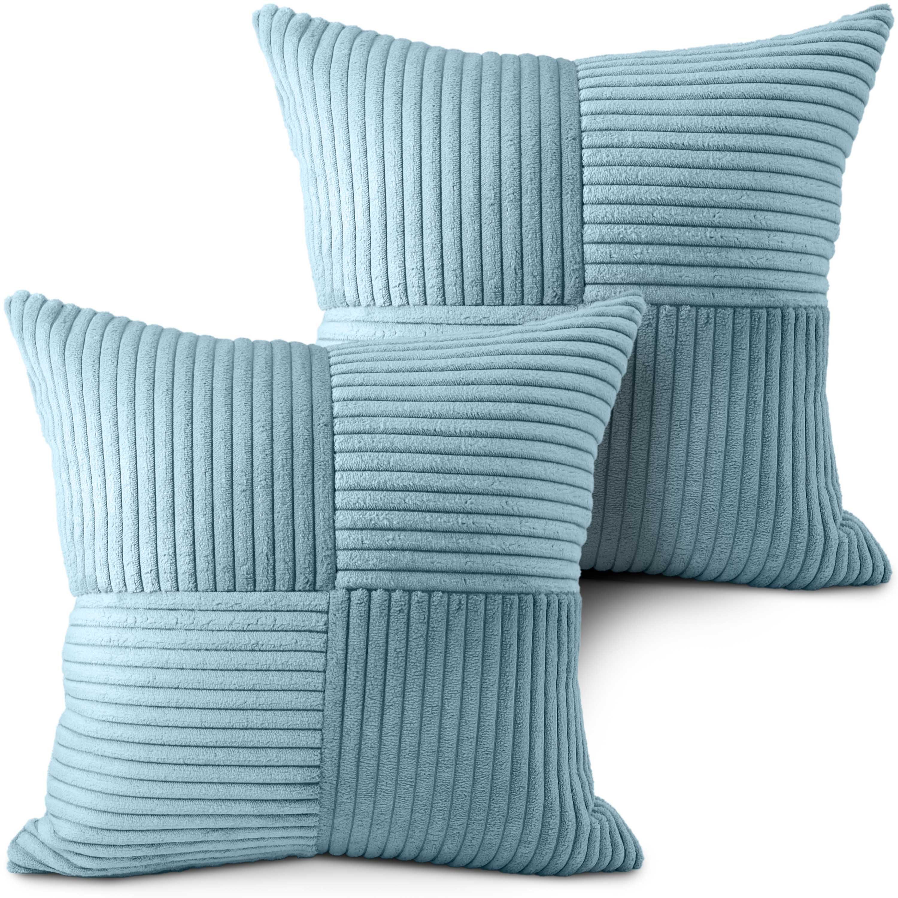 Amilian Dekokissen mit Füllung und Kissenbezug - Deko Kissen, Sofakissen, Zierkissen, (2 Stück), 40x40 cm, Kopfkissen mit Kissenfüllung