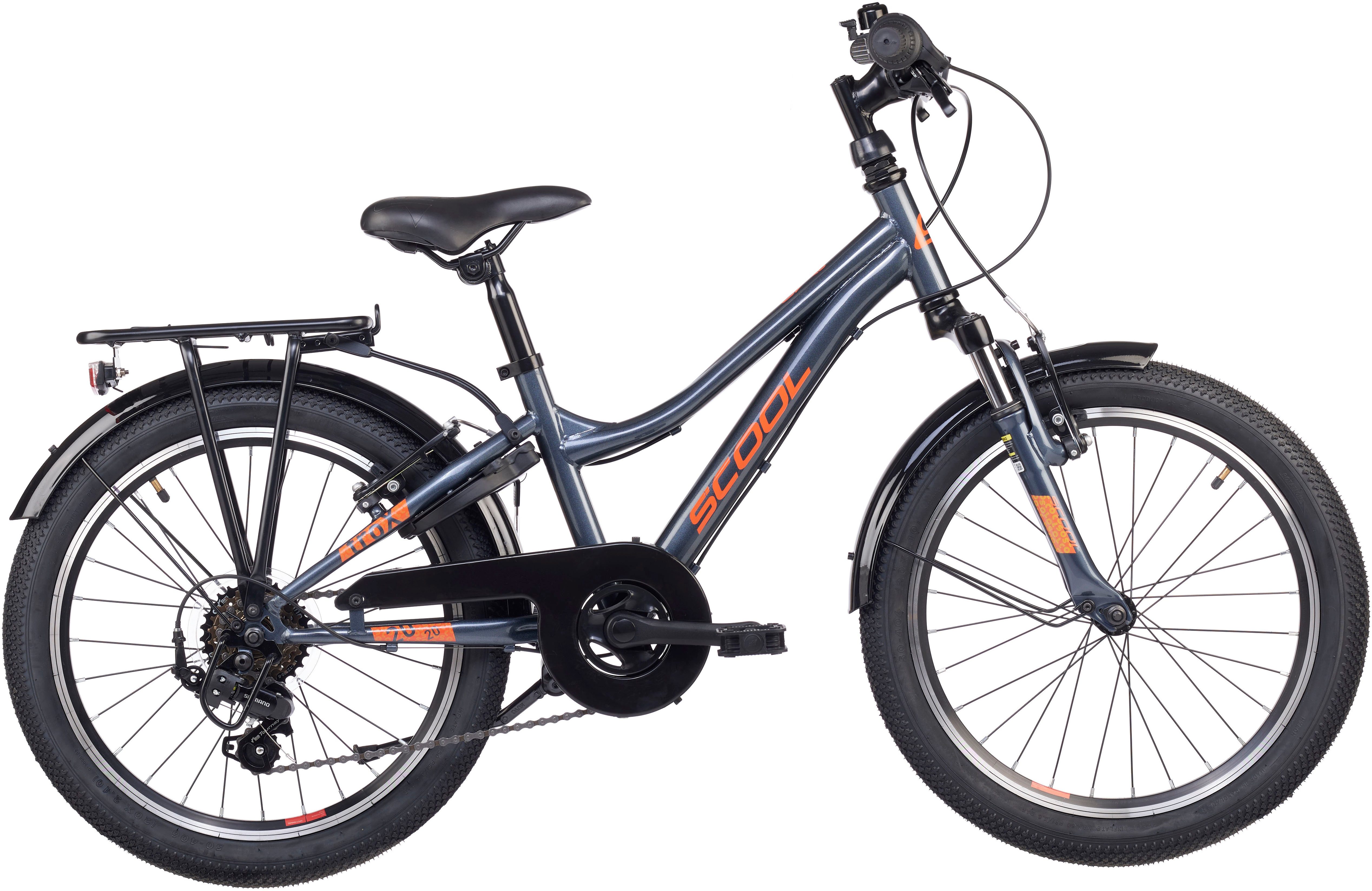 S’COOL Kinderfahrrad S'COOL troX, 6 Gang Shimano, Kettenschaltung