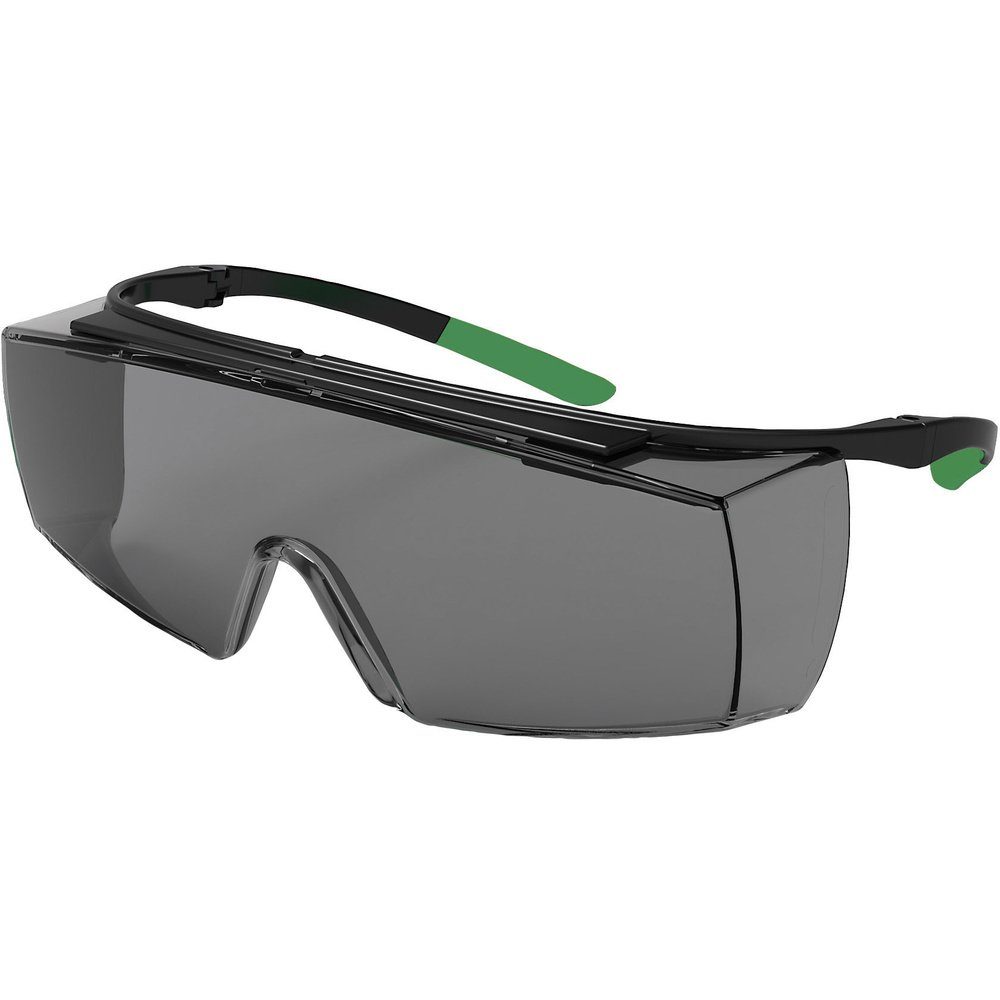 Arbeitsschutzbrille uvex super f OTG 9169543 Schutzbrille Schwarz, Grün EN 166-1, EN 169