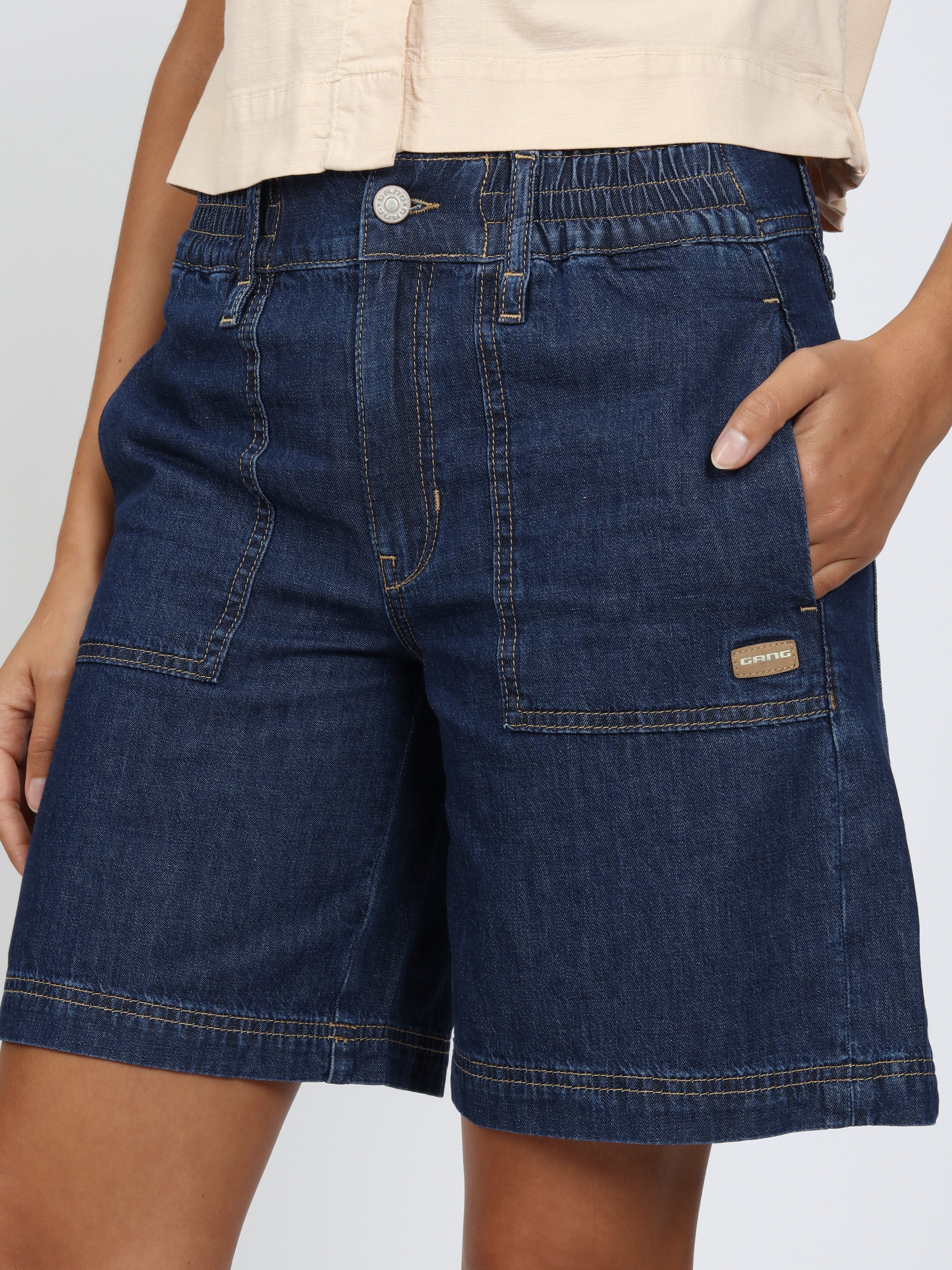 GANG Jeansshorts 94PALOMA SHORTS Light Denim, Wide Fit