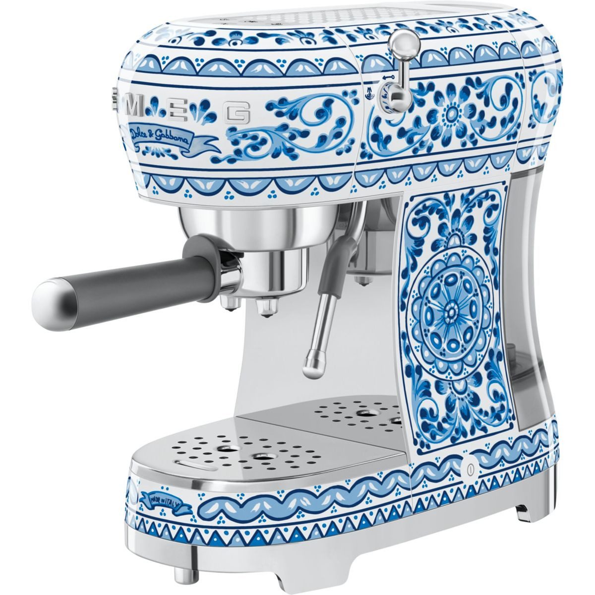 Smeg Siebträgermaschine ECF02DGBEU Dolce&Gabbana Siebträgermaschine blu