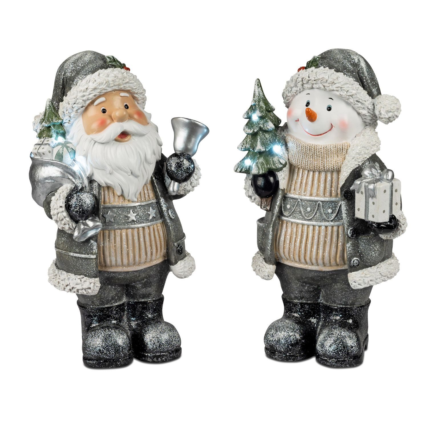 formano Weihnachtsfigur Winterzeit, Mit Timerfunktion, Mehrfarbig, Weihnachtsmann, H: 35cm
