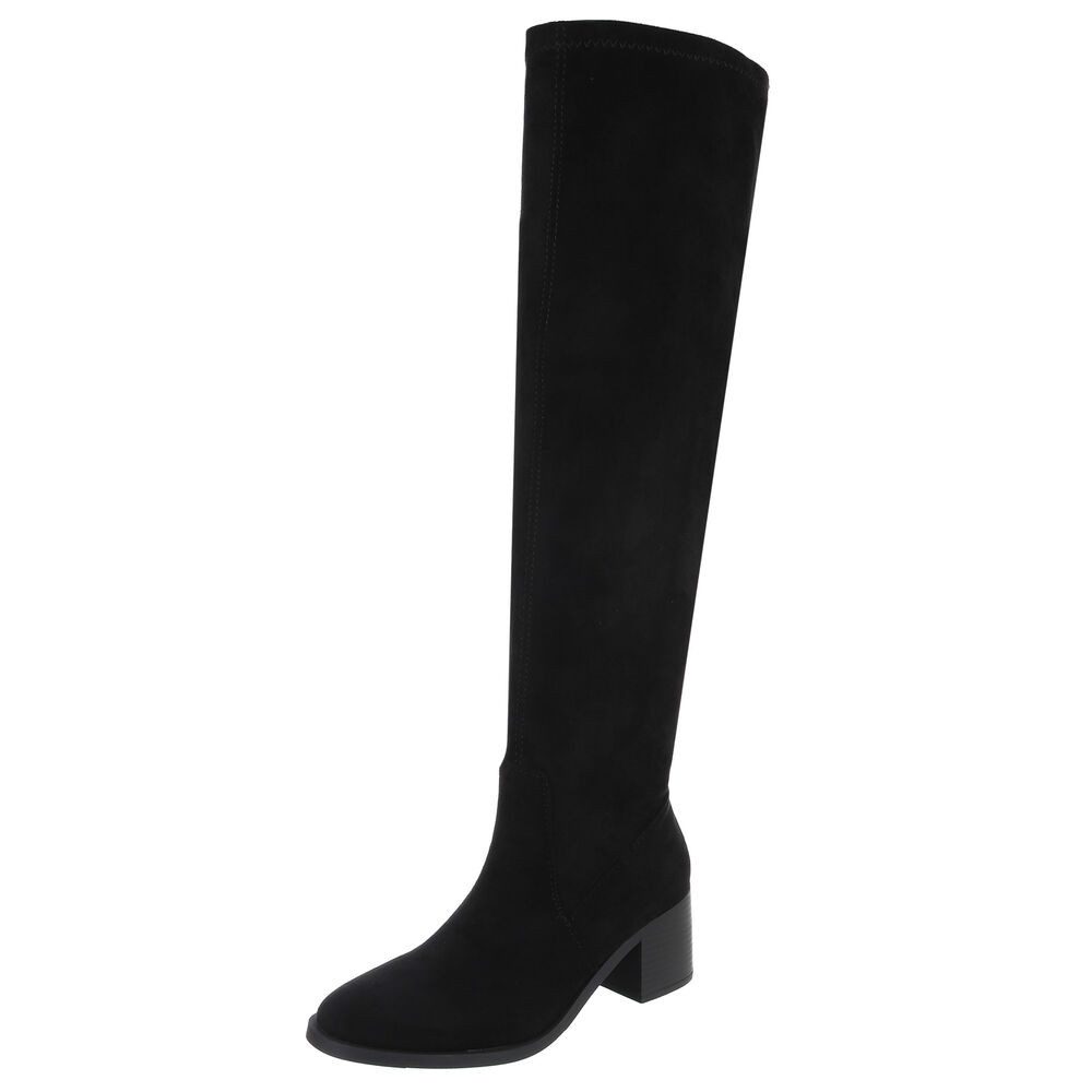 Ital-Design Damen Party & Clubwear Overkneestiefel (88489505) Blockabsatz S günstig online kaufen
