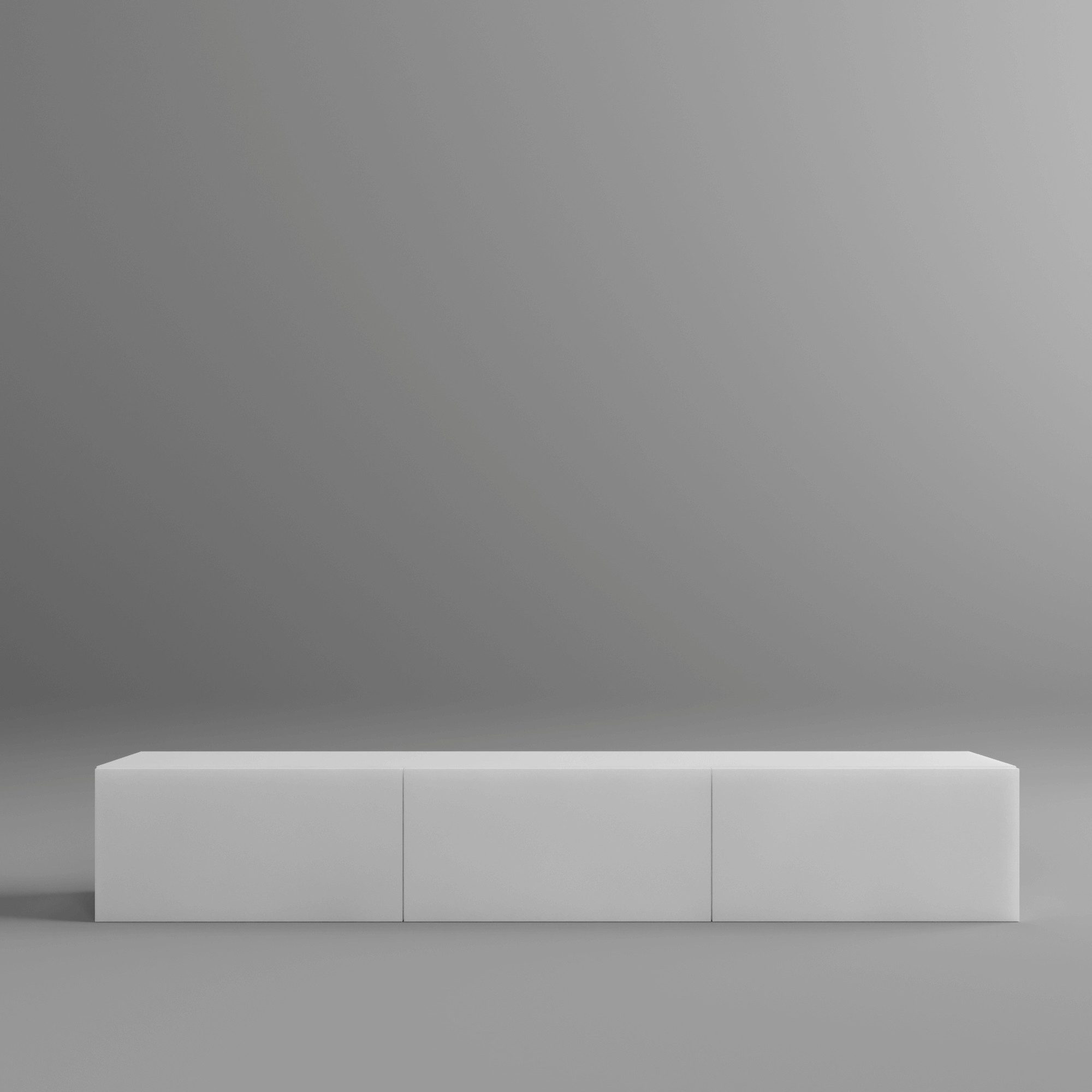 BDR Smart Home Art Lowboard Colima TV Fernsehtisch 180 cm 3 Türen Modernes Design Wandhängend – Bild 4 von 5