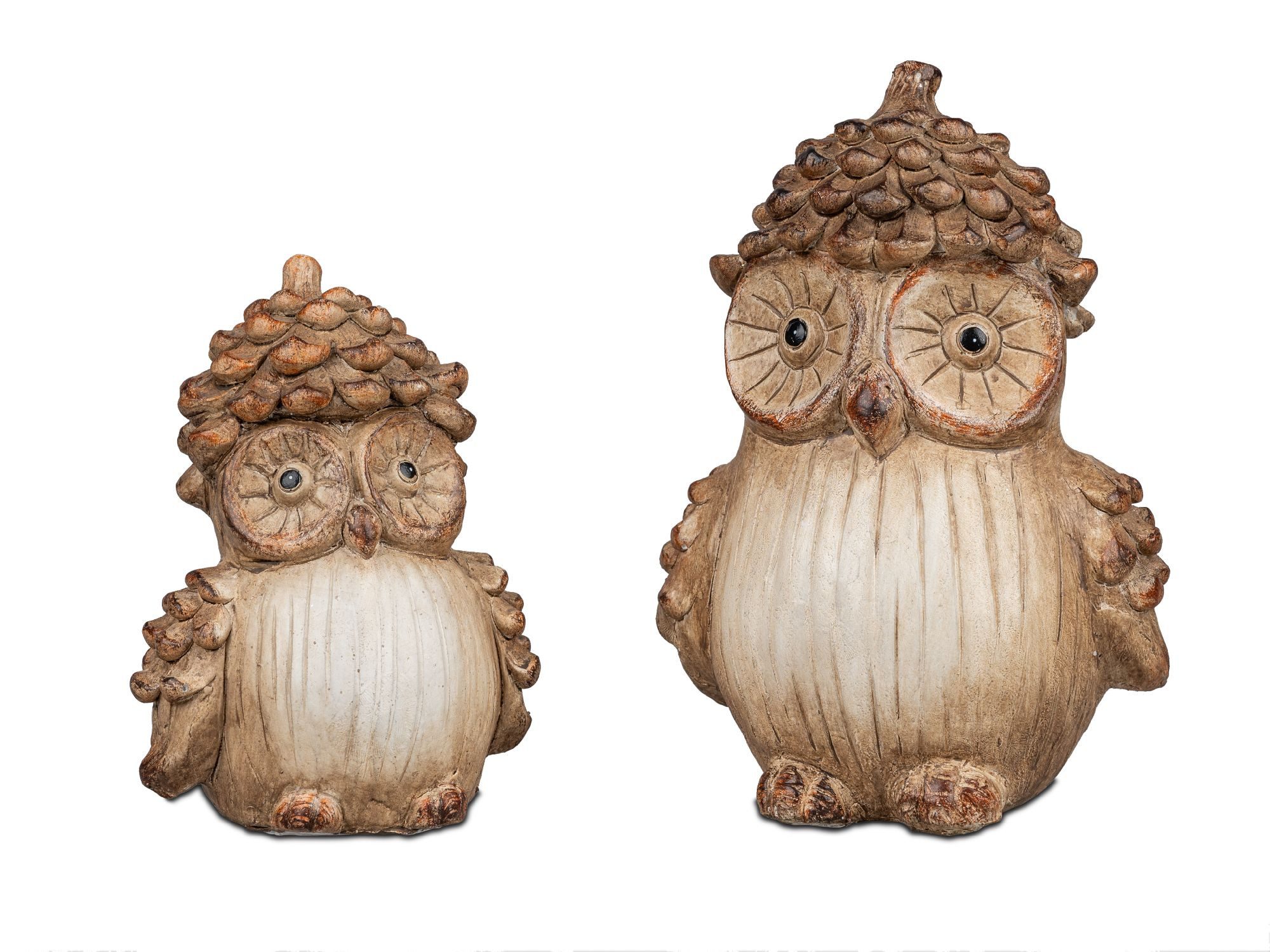 formano Dekofigur Herbstfarben, Holzoptik, Braun, Motiv: Eule günstig online kaufen