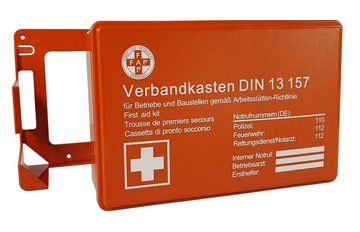Steelboxx Arzttasche Verbandkasten orange Erste Hilfe Koffer DIN 13157 (1-tlg), mit Verbandstofffüllung nach DIN 13 157