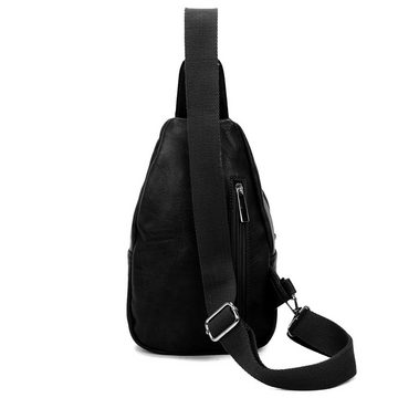 EAAKIE Umhängetasche Brusttasche Umhängetasche Schultertasche Cross Body Sling Bag Herren, als Schultertasche, CrossOver, Umhängetasche tragbar