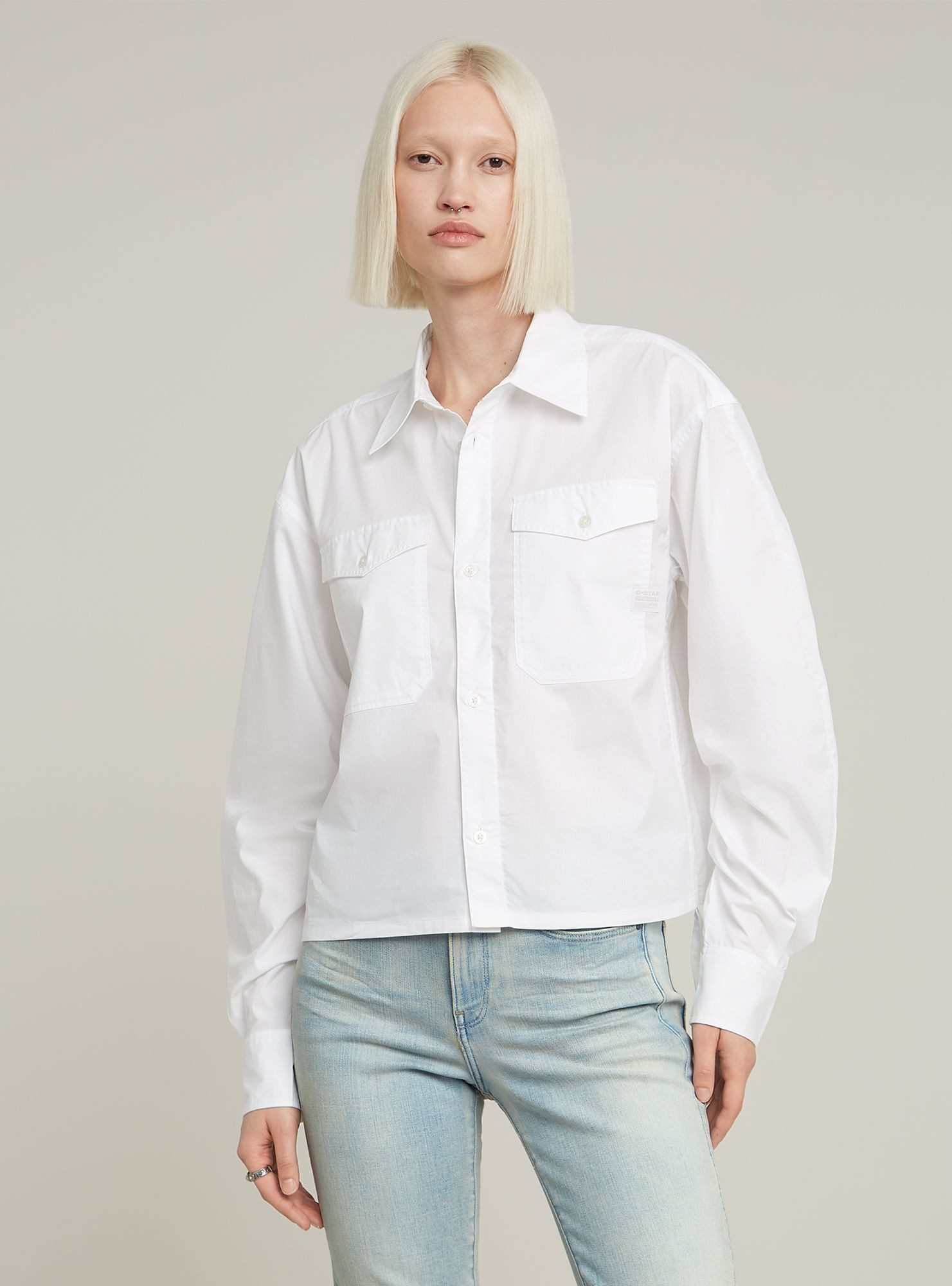 G-STAR Langarmshirt Boxy Hemd