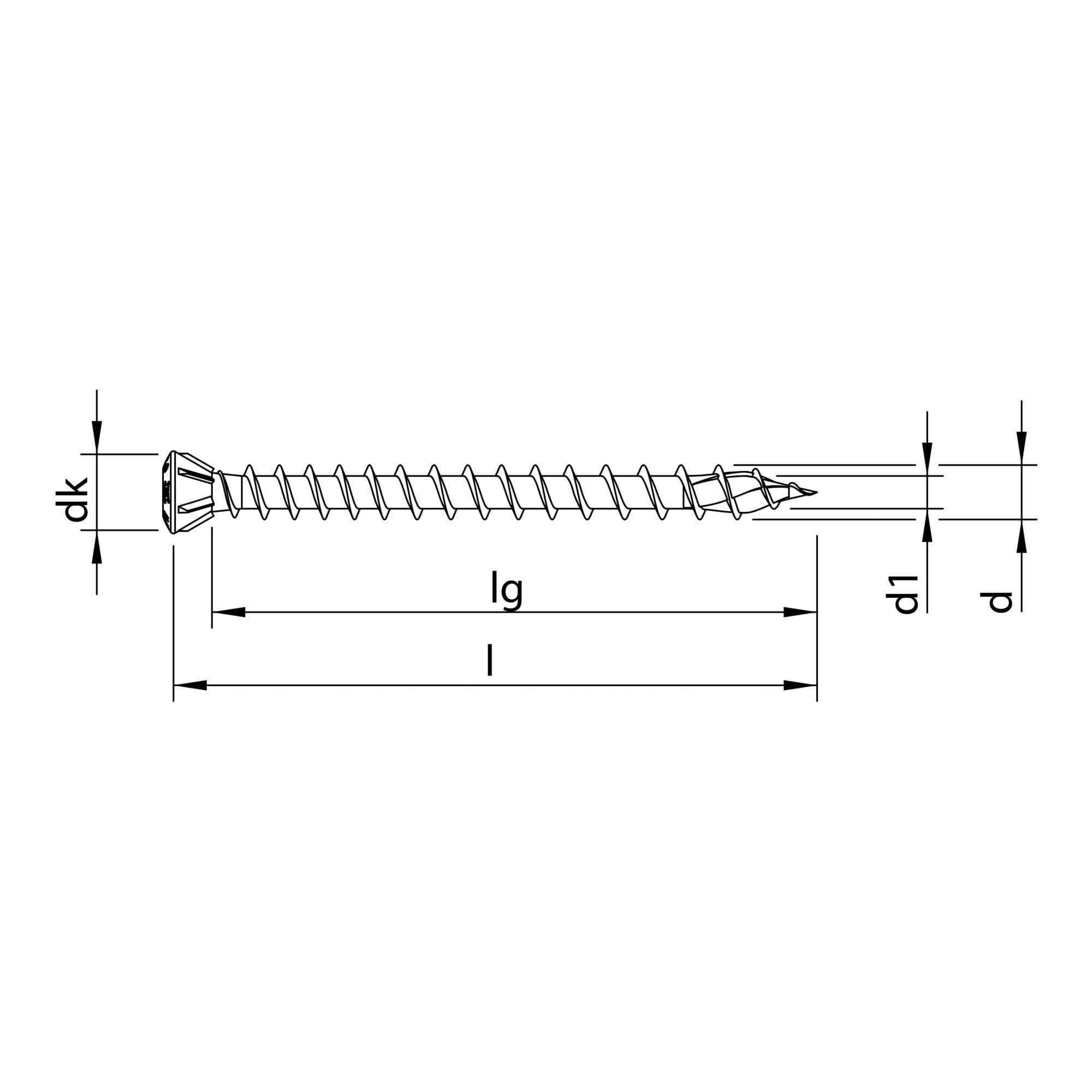 Heco Senkschraube HECO-TOPIX-plus A2 3,5 x 60, Dielenschraube, Linsenkopf, T-Drive, VVG