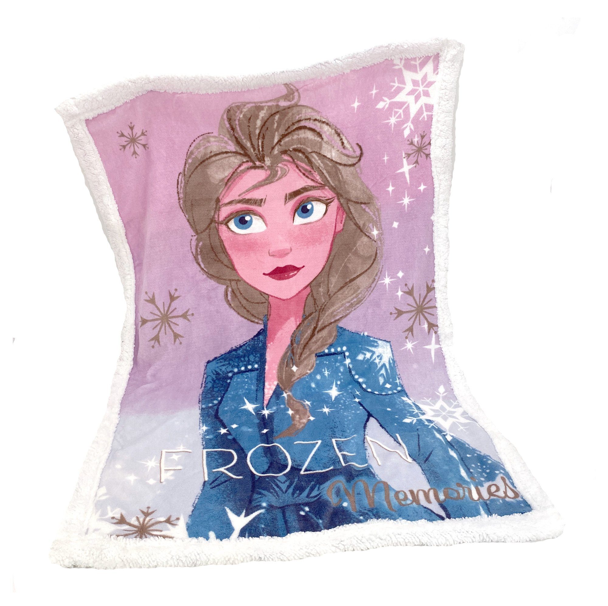 Kinderdecke heimtexland ® Disney Frozen Kuscheldecke super weiche Sherpa Plüsch, heimtexland