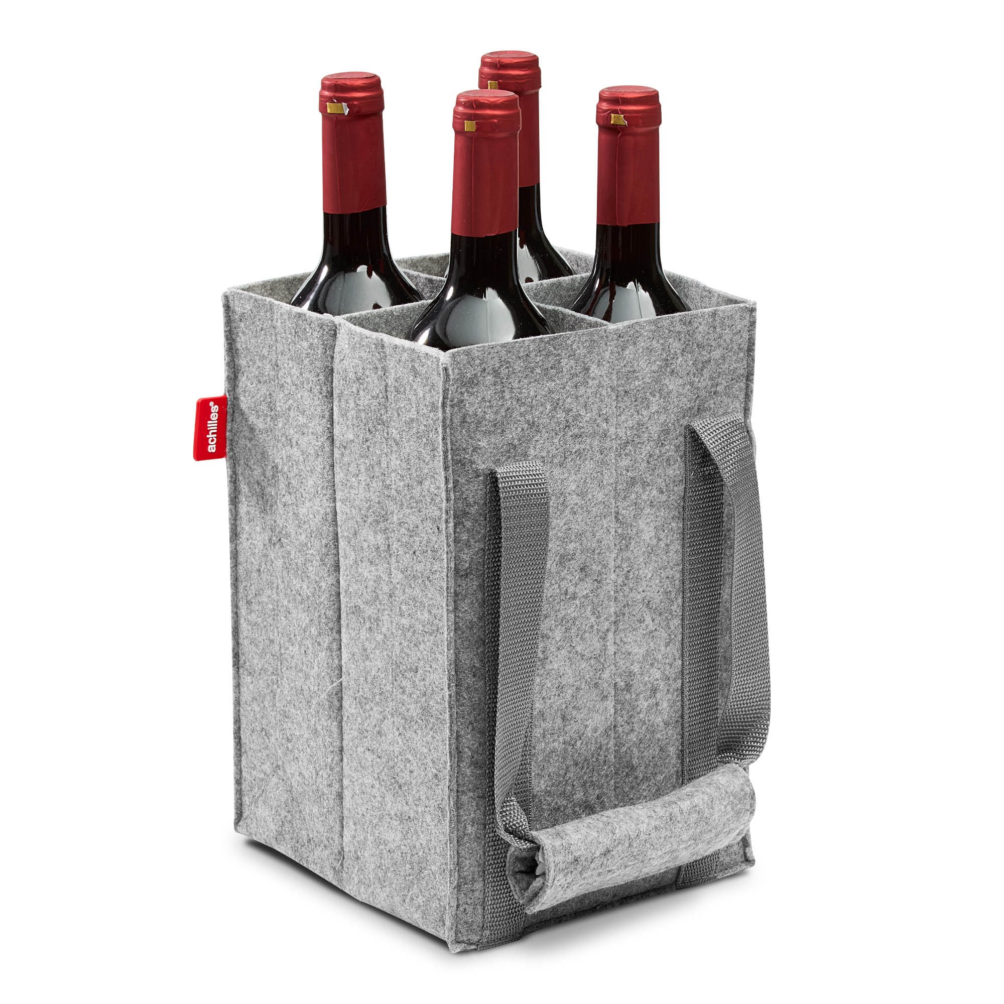 achilles Flaschenkorb Flaschentasche mit 4 Fächer, Auch für 1,5 Liter Flasc günstig online kaufen