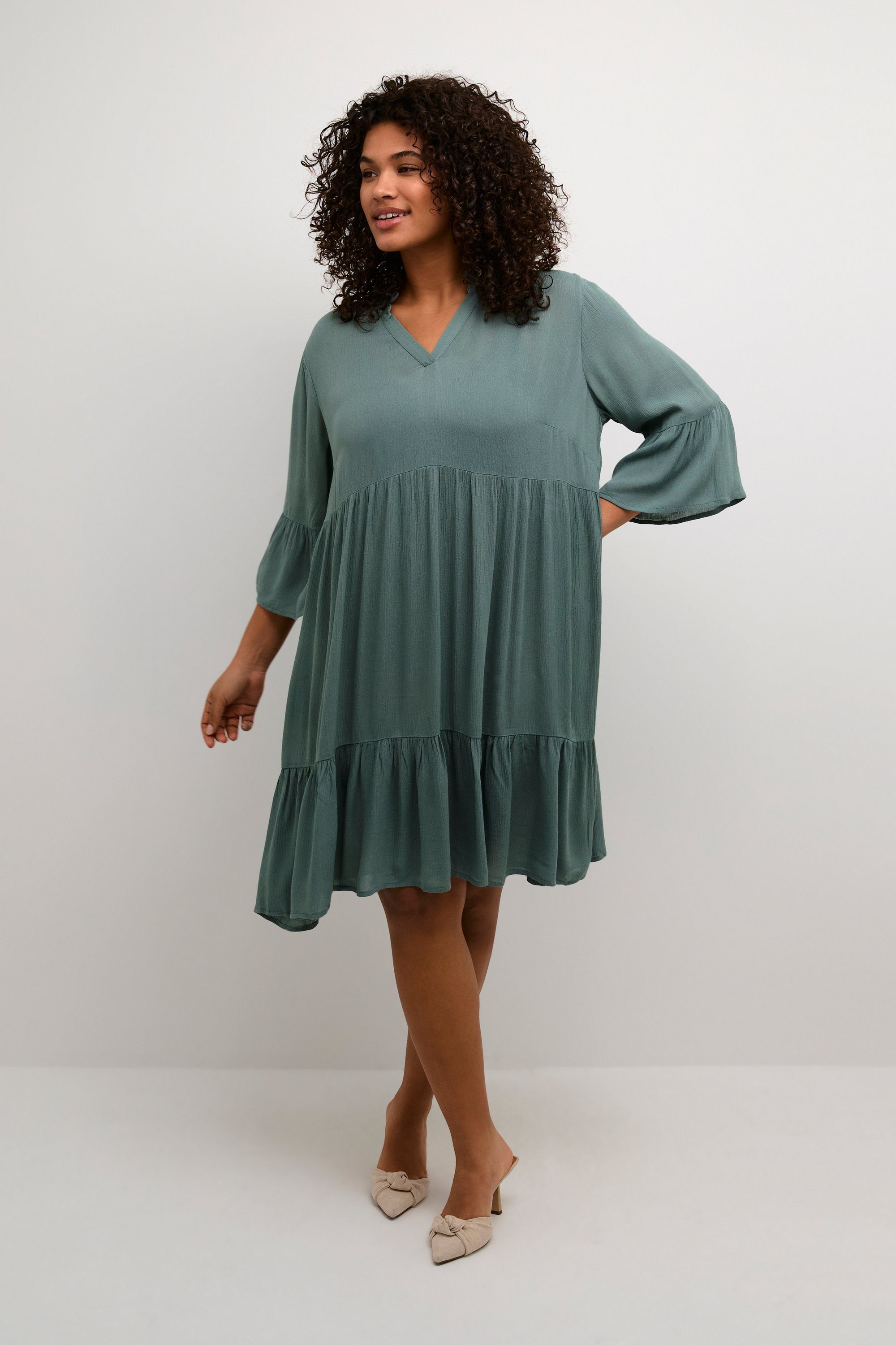 KAFFE Curve Blusenkleid Kleid KCmariana Große Größen günstig online kaufen