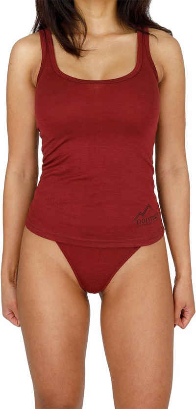 normani Unterhemd Damen Tanktop Quilpie Merino Top ärmelloses Shirt Unterwäsche aus 100% Bio-Merinowolle
