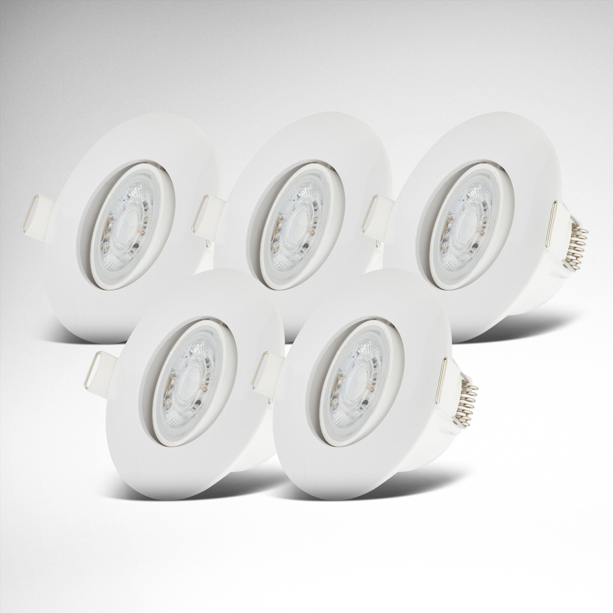B.K.Licht LED Einbauleuchte 5er Set Bad günstig online kaufen