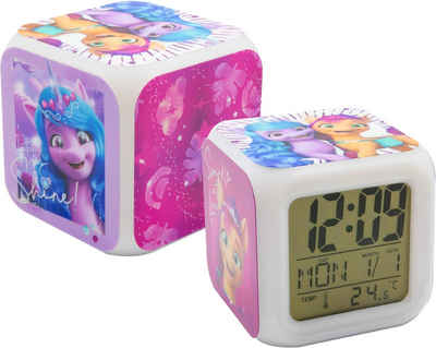 Joy Toy Kinderwecker My Little Pony, 42671 ideal auch als Geschenk, mit digitaler Anzeige, Würfel