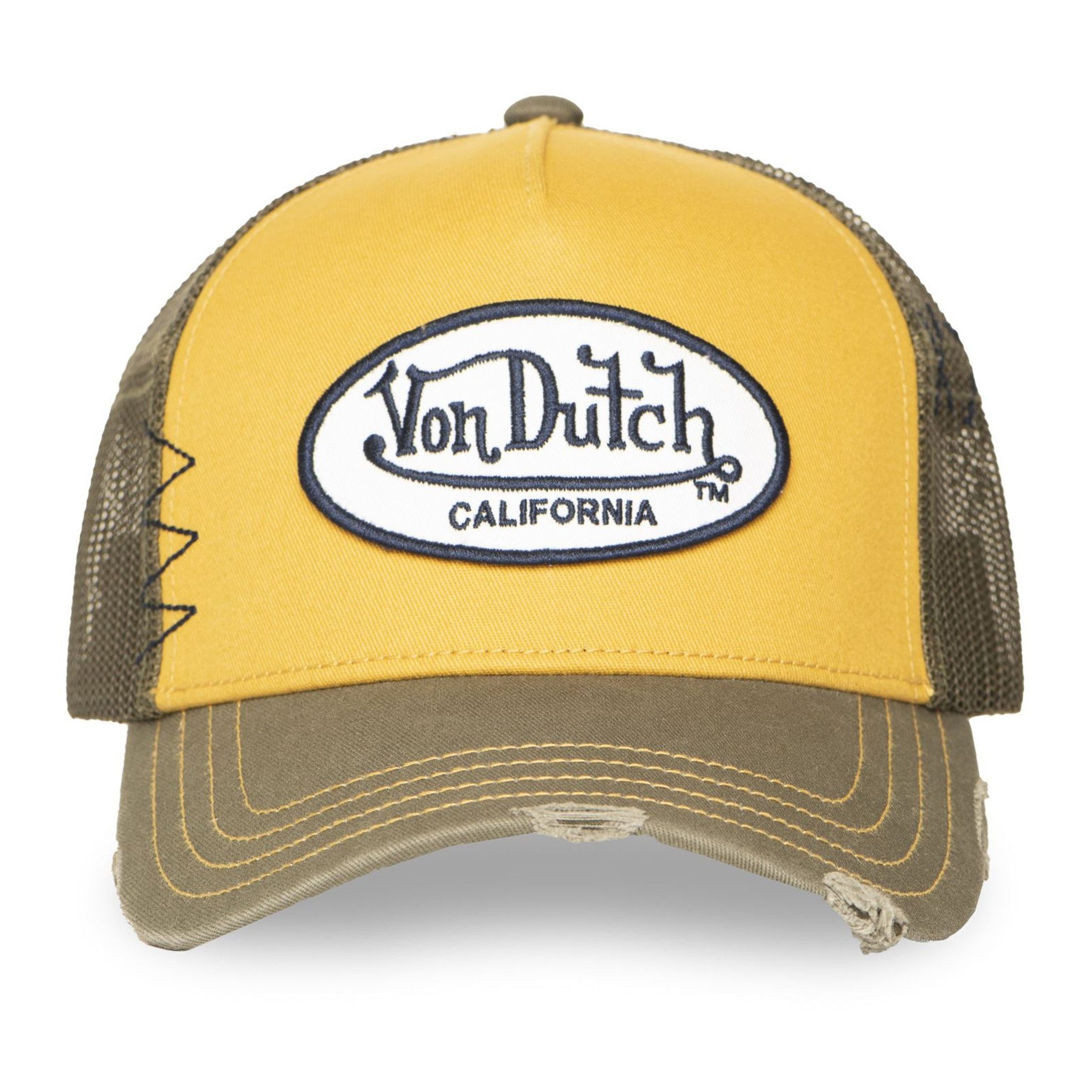 Von Dutch Trucker Cap Von Dutch Originals Trucker Cap - CALIFORNIA TWILL Used Effect (Basecap, Basecap, Meshcap, Trucker Kappe) Used-Look