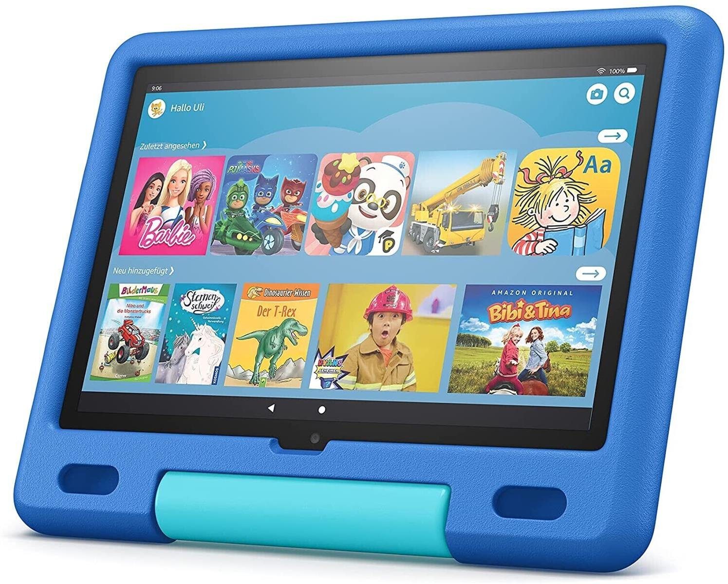 OS, Himmelblau 2021 10 Tablet nicht zutreffend) (10.1", Fire Tablet Kids Fire Amazon HD GB, 32