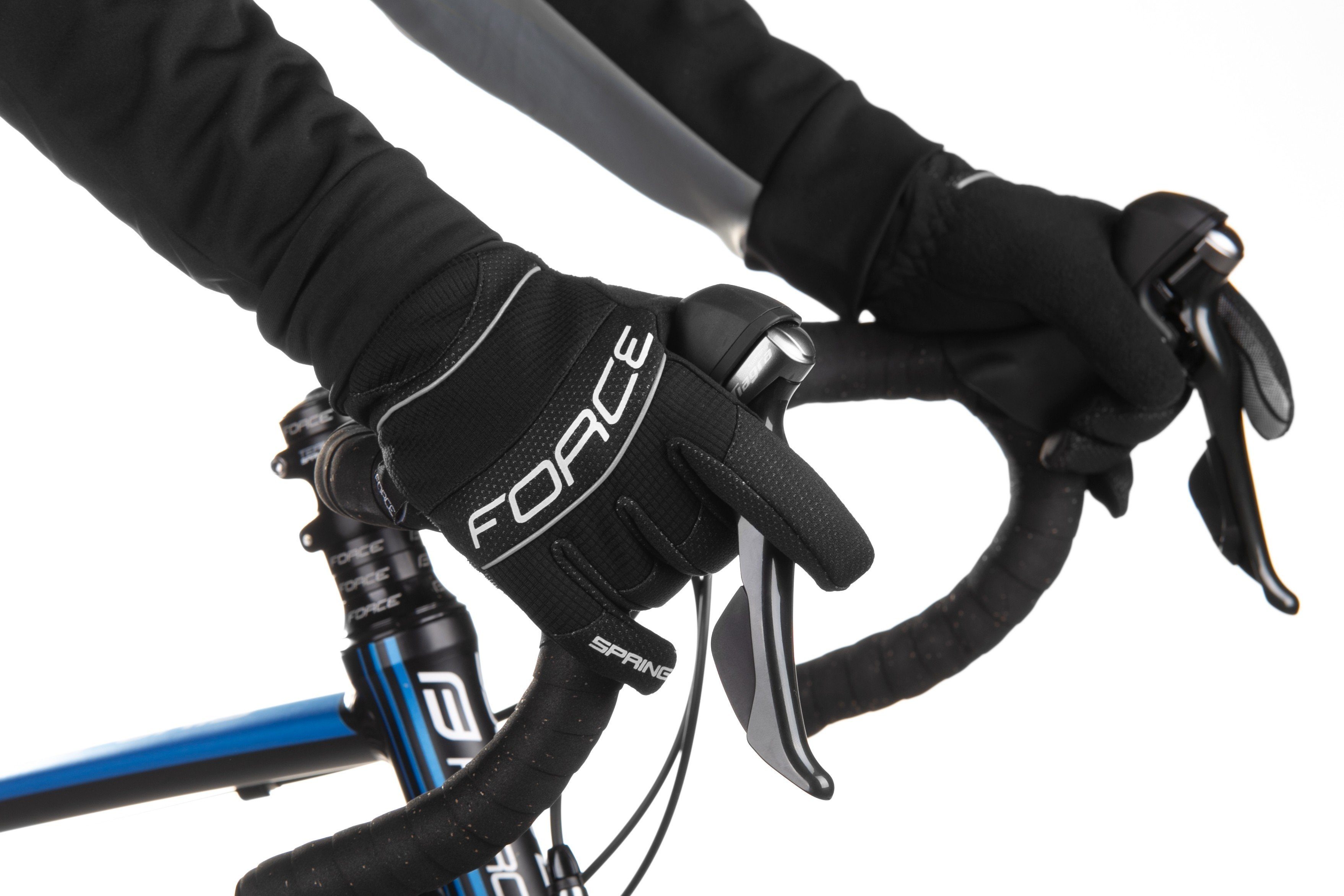 FORCE WINDSTER °C °C +5 +10 bis SPRING FORCE Handschuhe black Fahrradhandschuhe