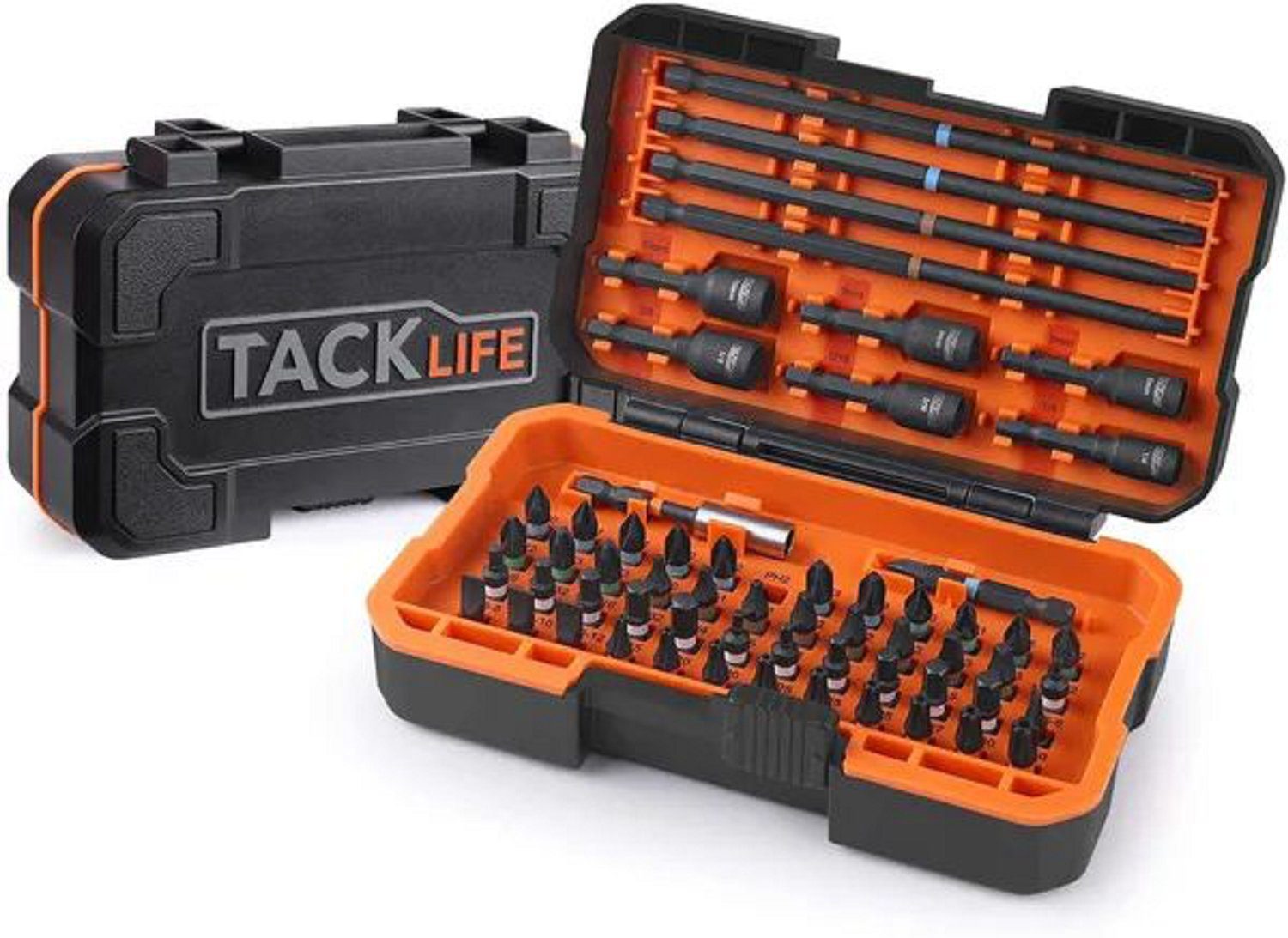 TACKLIFE Bit-Schraubendreher, 60-tlg Schraubendreher Bit mit Schraubendreher