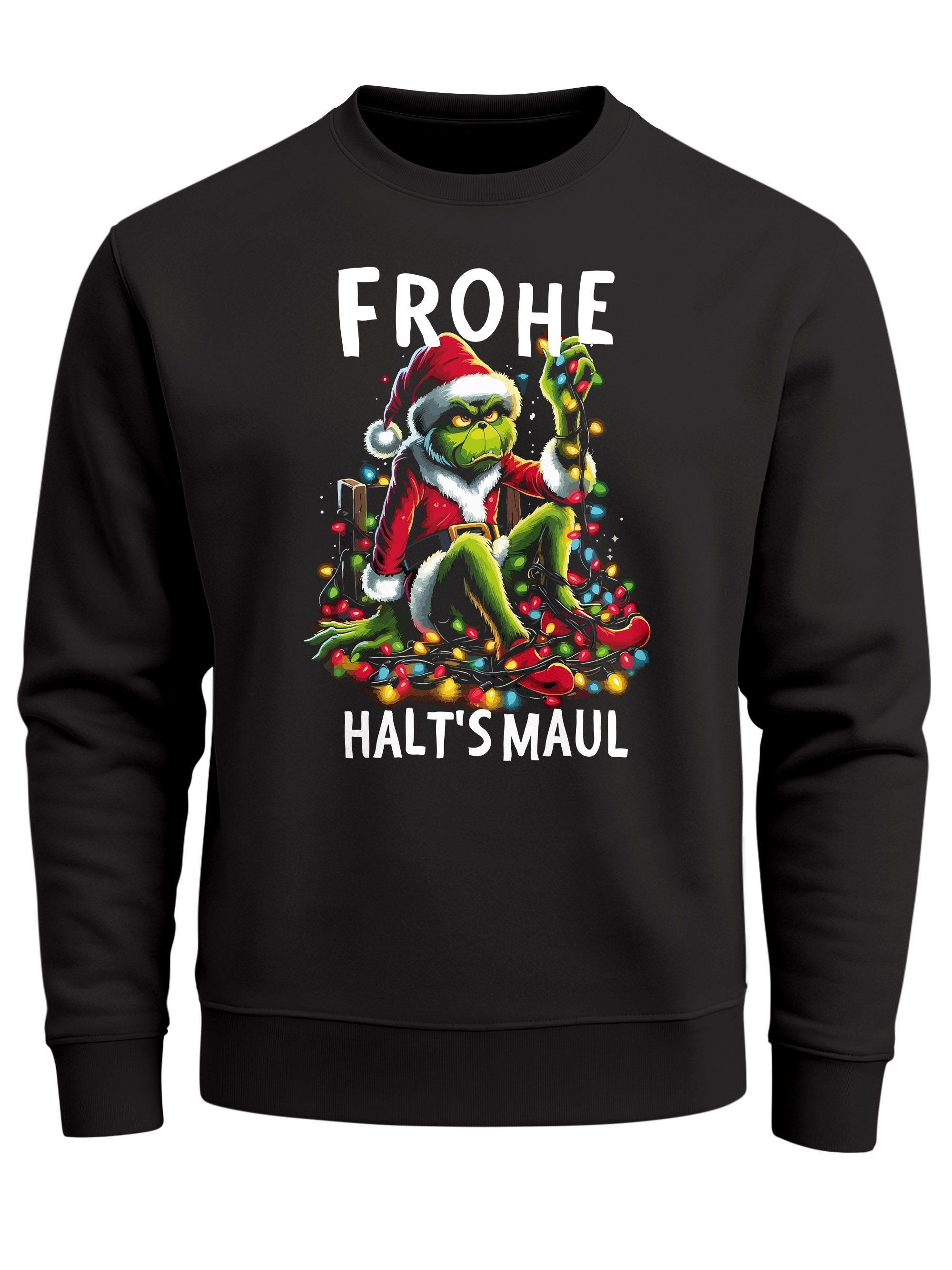 Sweatshirt Sweatshirt Herren Weihnachtspullover Lustig Frohe Weihnachten