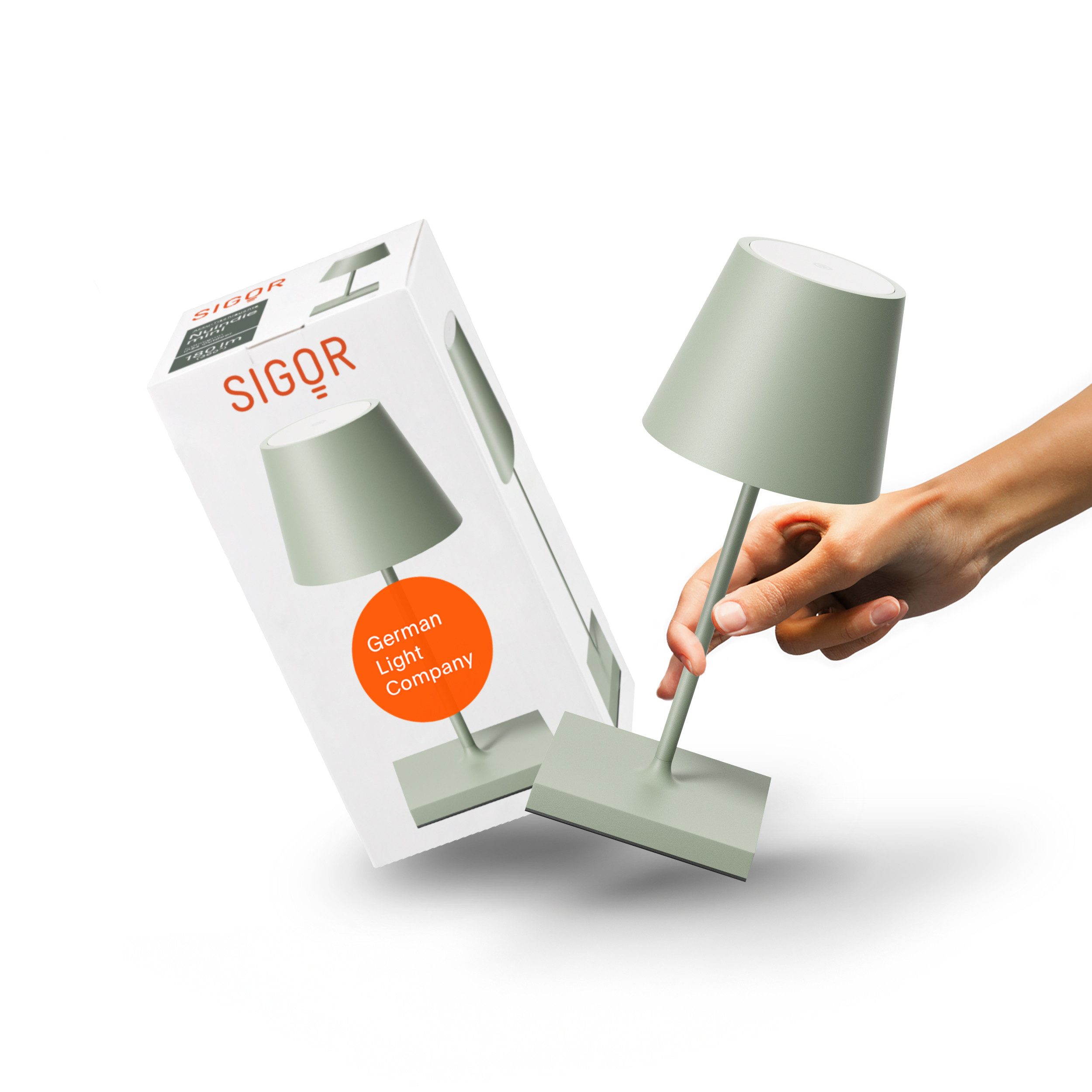 SIGOR LED Tischleuchte, Dimmbar, LED fest integriert, 2.700 + 2.200 K
