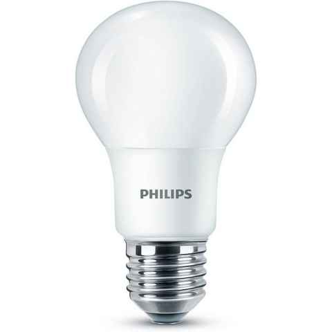Philips LED-Leuchtmittel Philips LED E27 A60 5,5W = 40W 470lm 230V Warmweiß 2700K, E27, Warmweiß