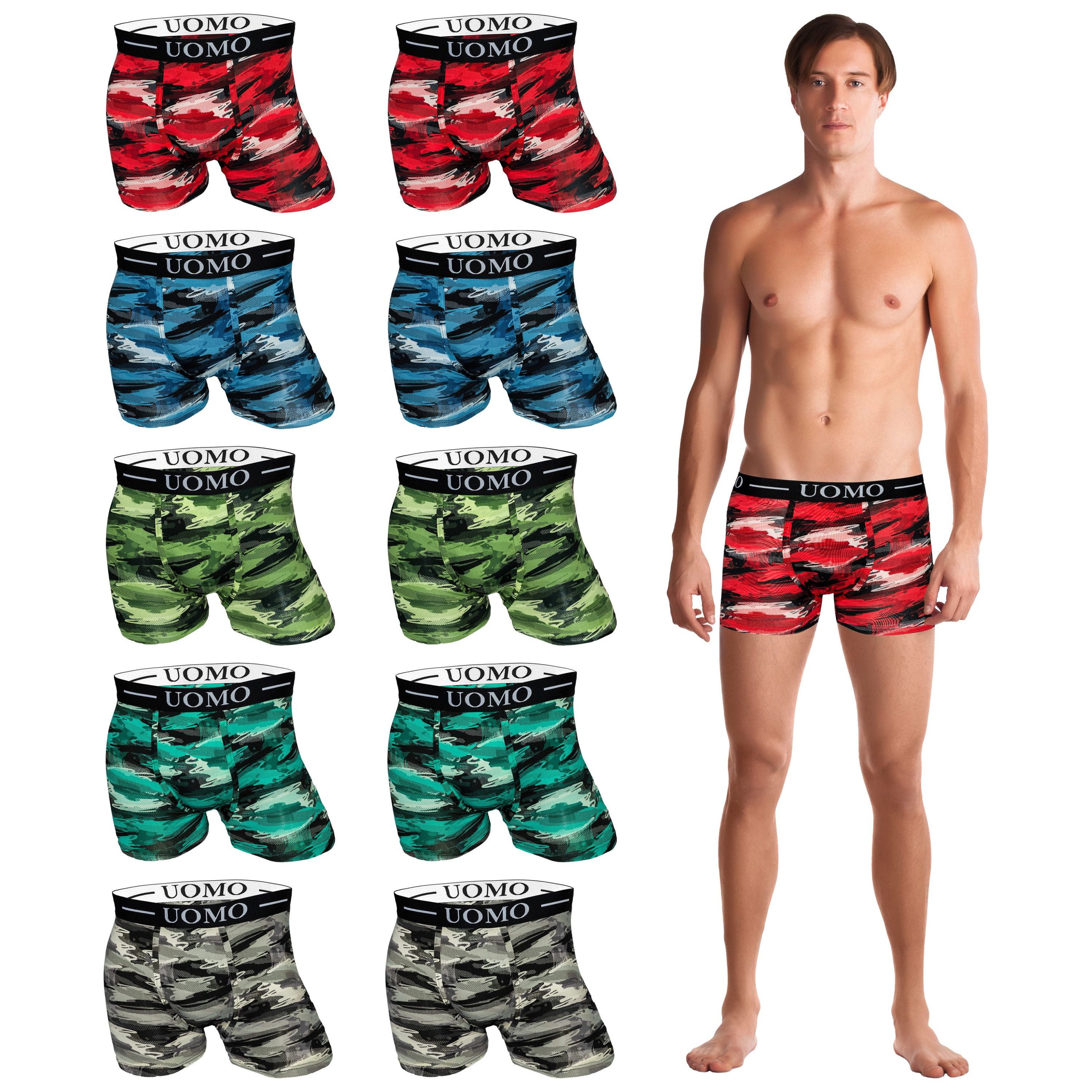 TEXEMP Boxershorts 5er-10er Pack Herren Boxershorts Unterwäsche Baumwolle B günstig online kaufen