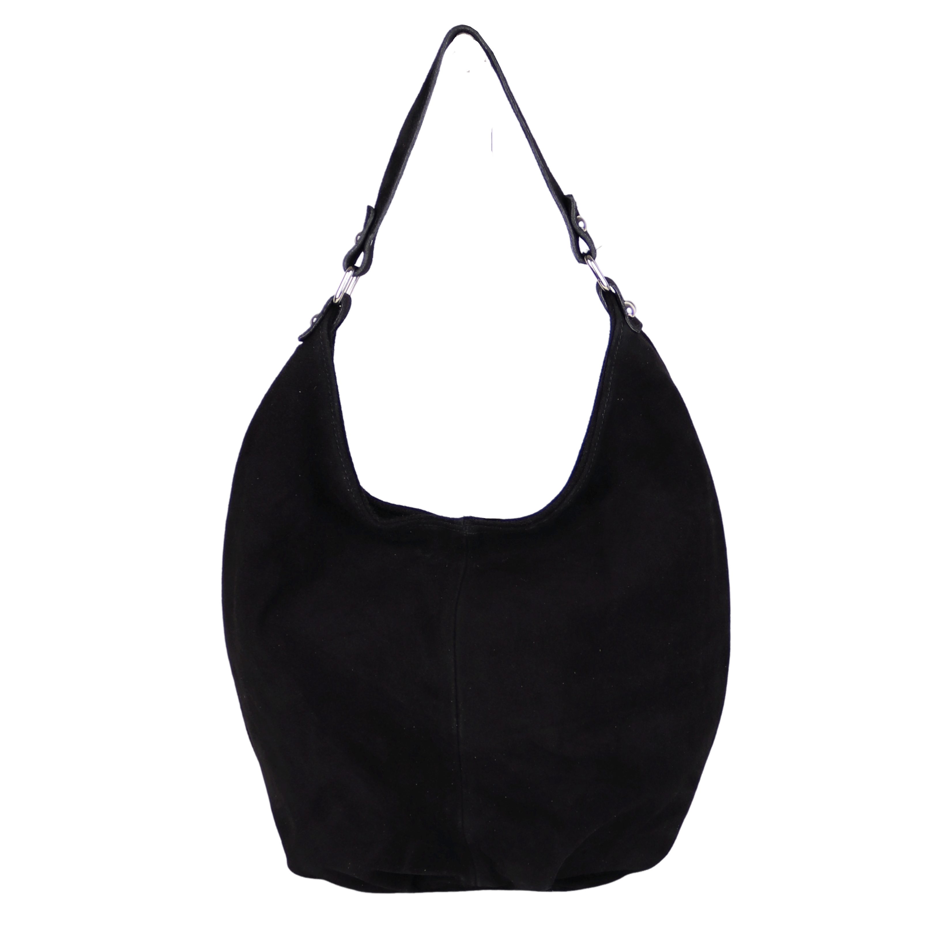 MIRROSI Beuteltasche aus Echtleder, Wildleder Made in Italy, Shopper Tasche, Tragetasche (33x41x14cm) mit viel Stauraum